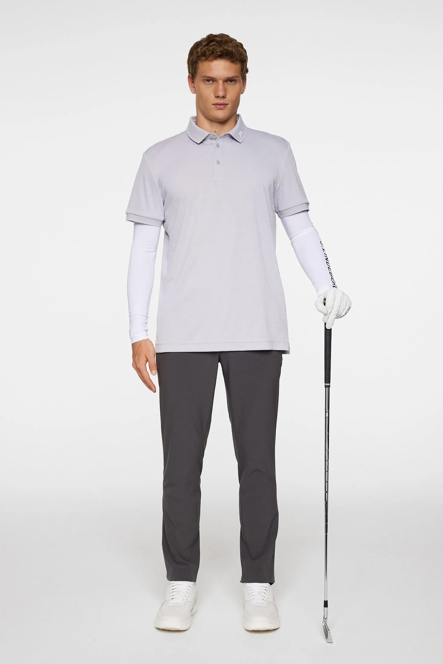 KV Polo / Light Grey Melange sold by J. Lindeberg product image thumbnail 5