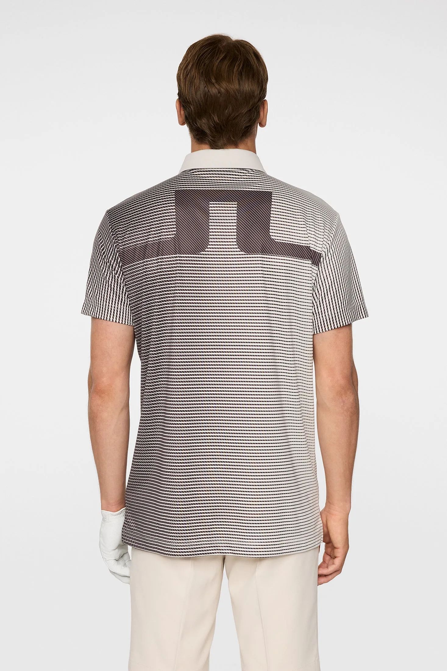 Marvin Stripe Polo / Moonbeam sold by J. Lindeberg product image thumbnail 4