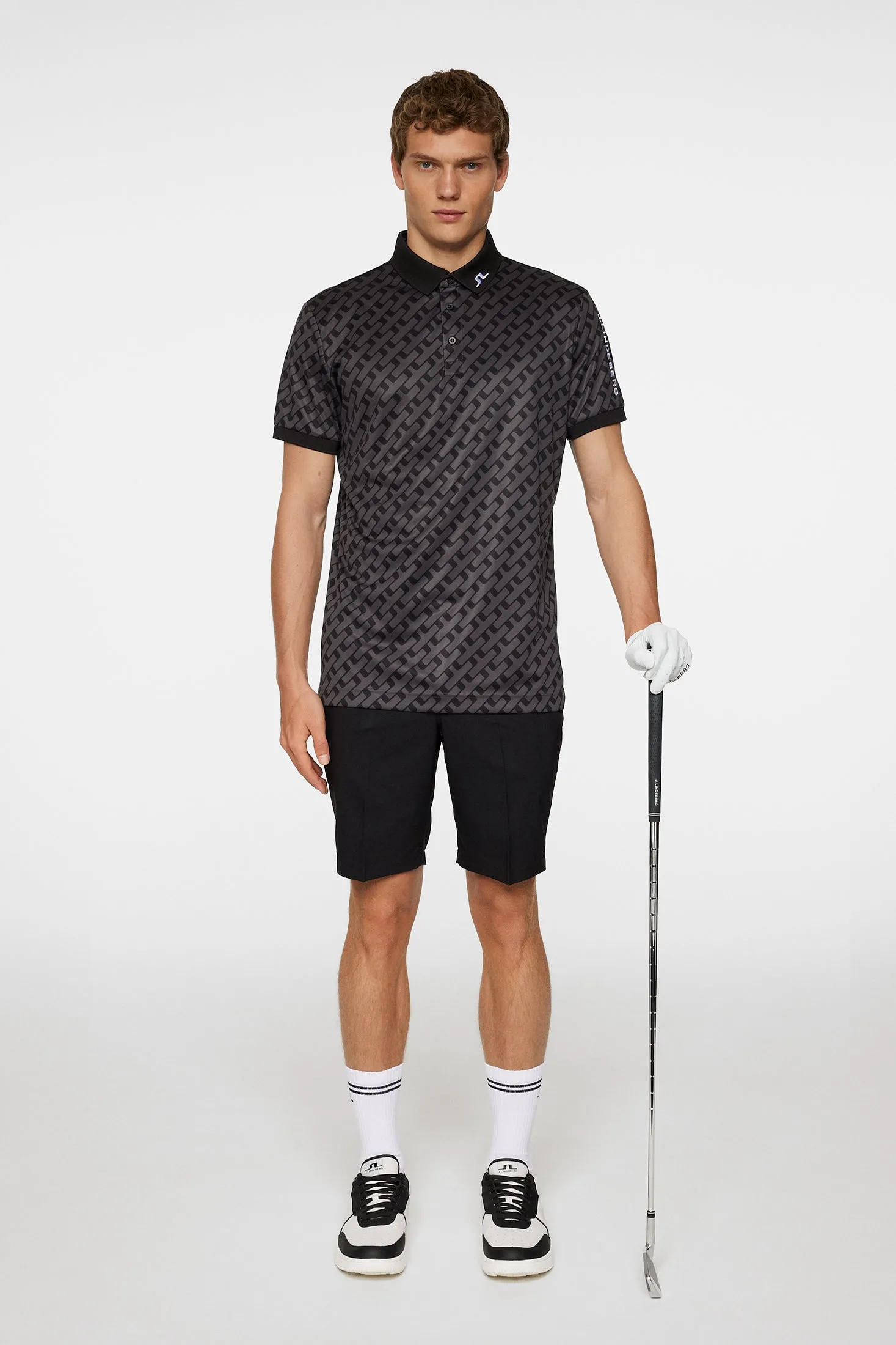 Tour Tech Print Polo / Tour Geo Tonal Black M sold by J. Lindeberg product image thumbnail 4