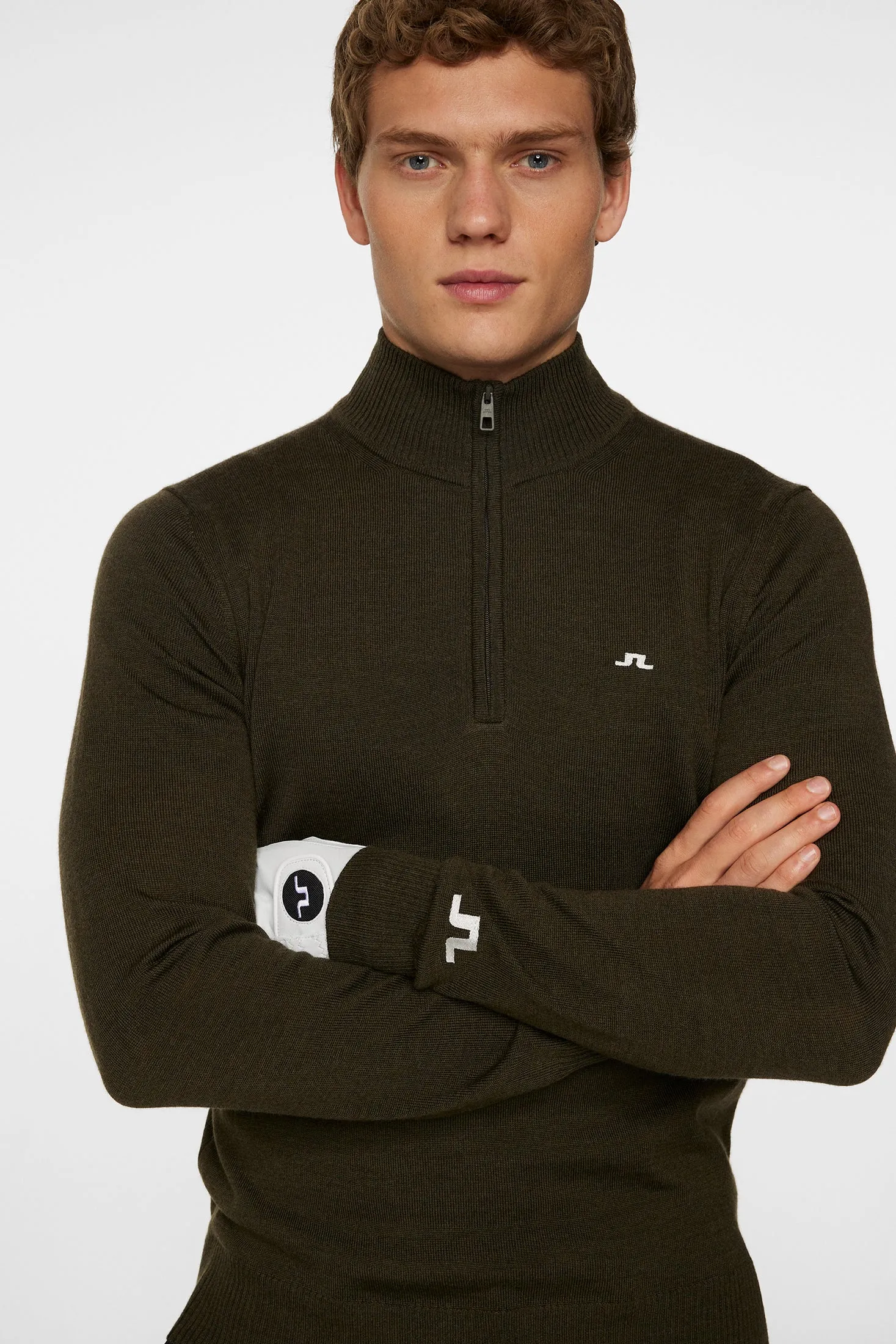 Kian Zipped Sweater / Forest Green sold by J. Lindeberg product image thumbnail 5