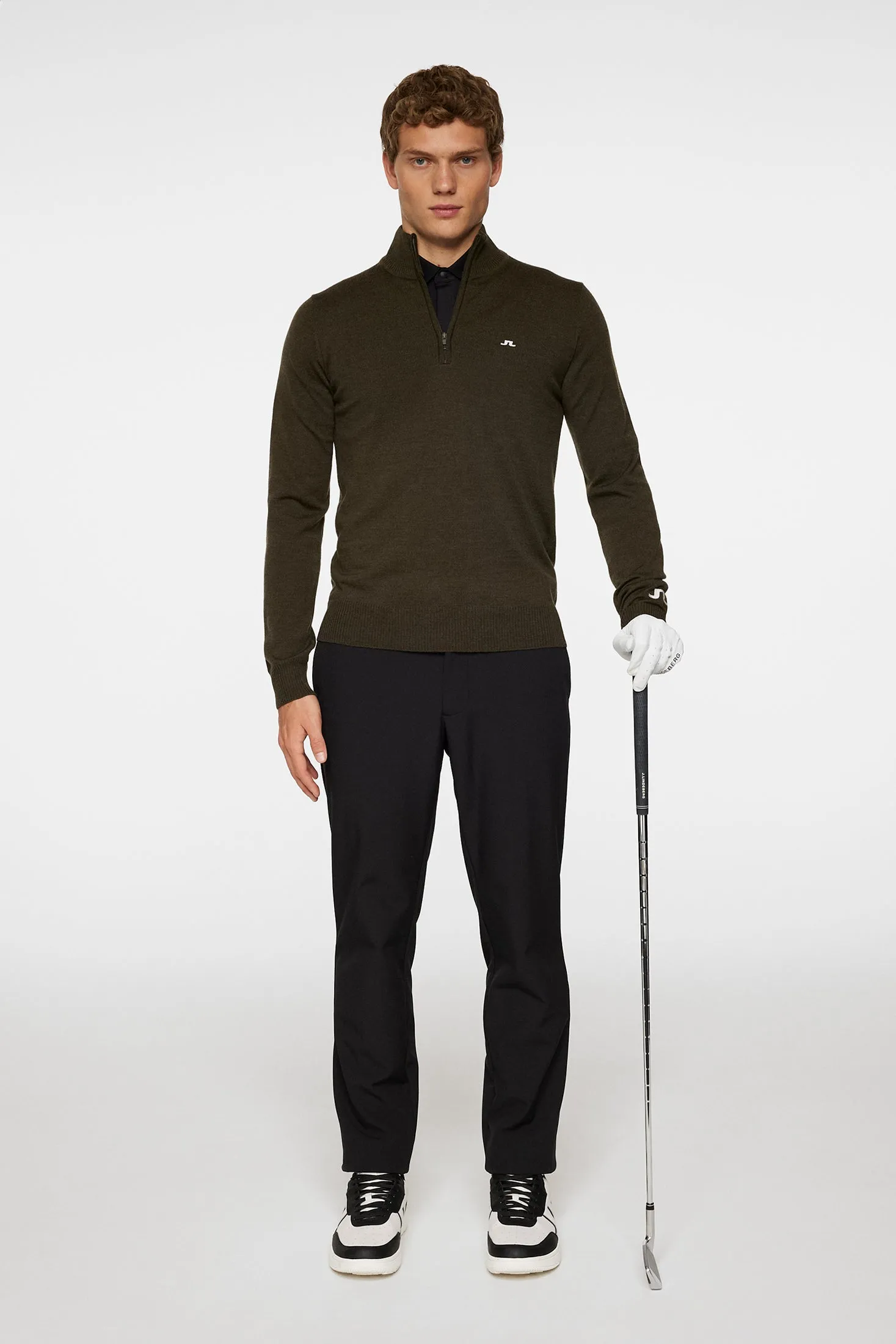 Kian Zipped Sweater / Forest Green sold by J. Lindeberg product image thumbnail 4