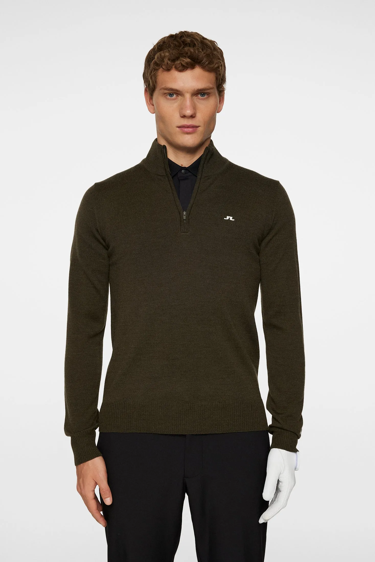 Kian Zipped Sweater / Forest Green sold by J. Lindeberg product image thumbnail 2