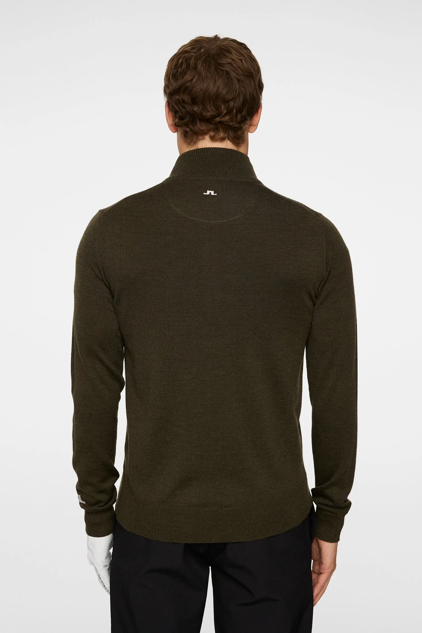 Kian Zipped Sweater / Forest Green sold by J. Lindeberg product image thumbnail 3