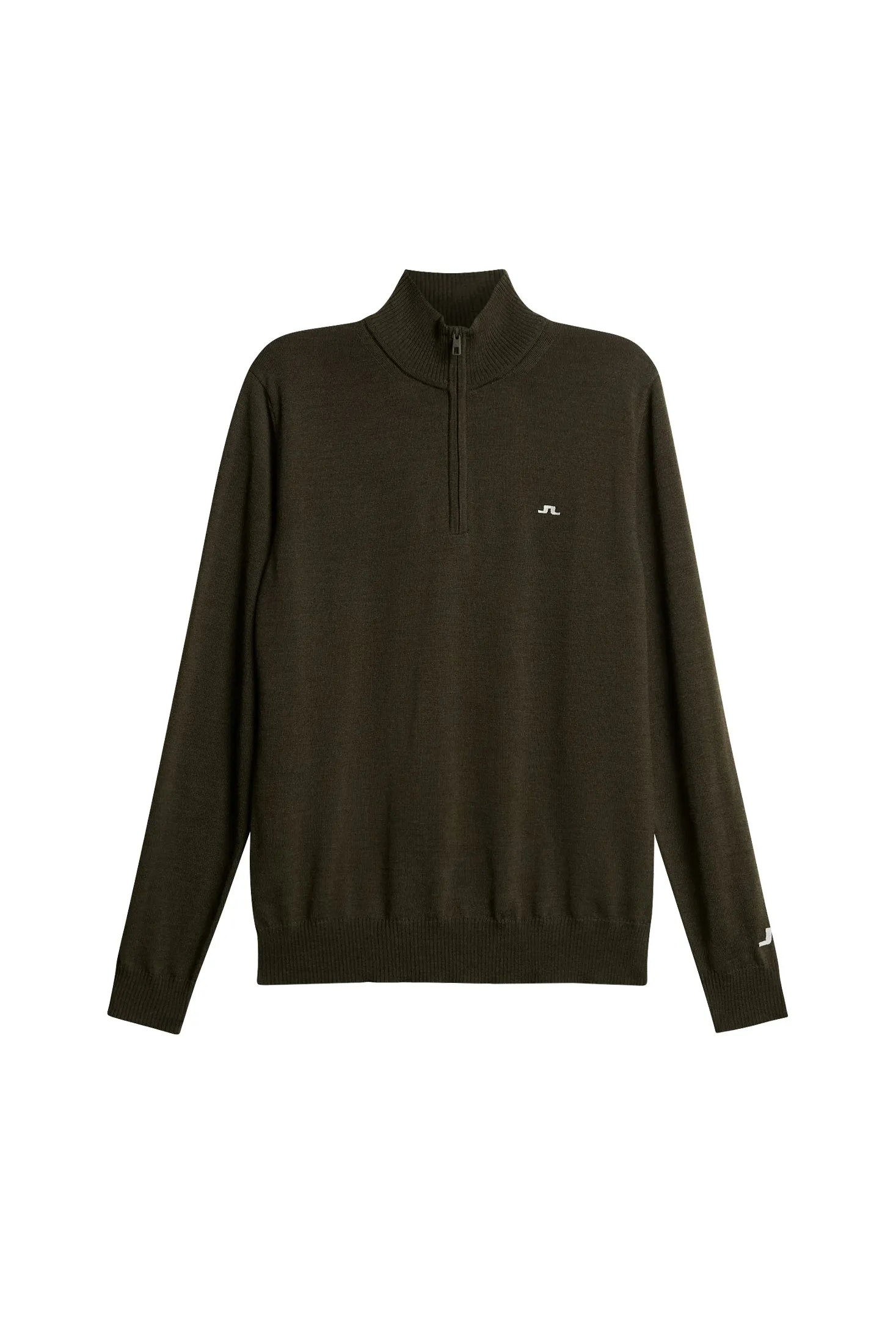 Kian Zipped Sweater / Forest Green sold by J. Lindeberg