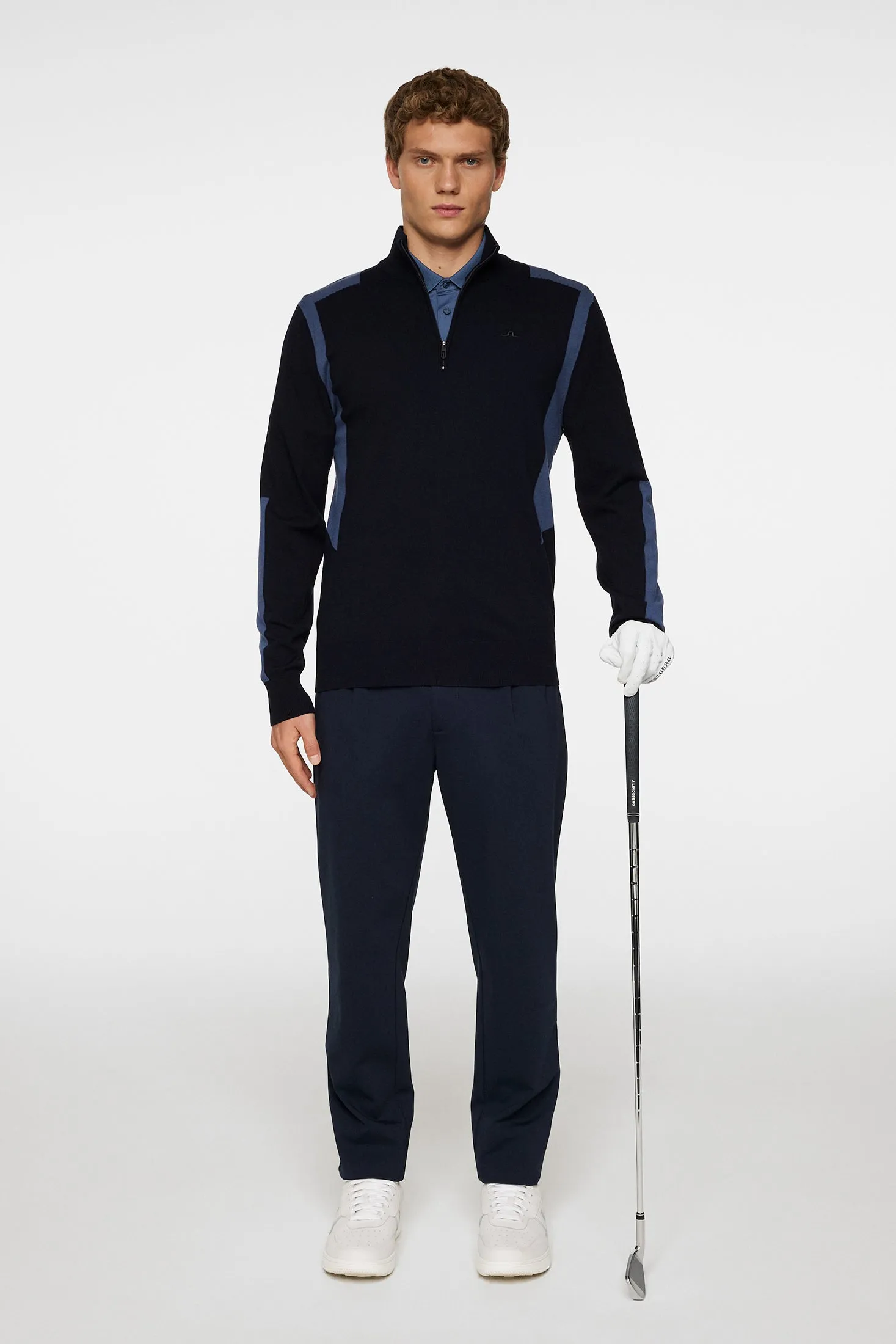Kendrick Knitted Zip Sweater / JL Navy sold by J. Lindeberg product image thumbnail 4