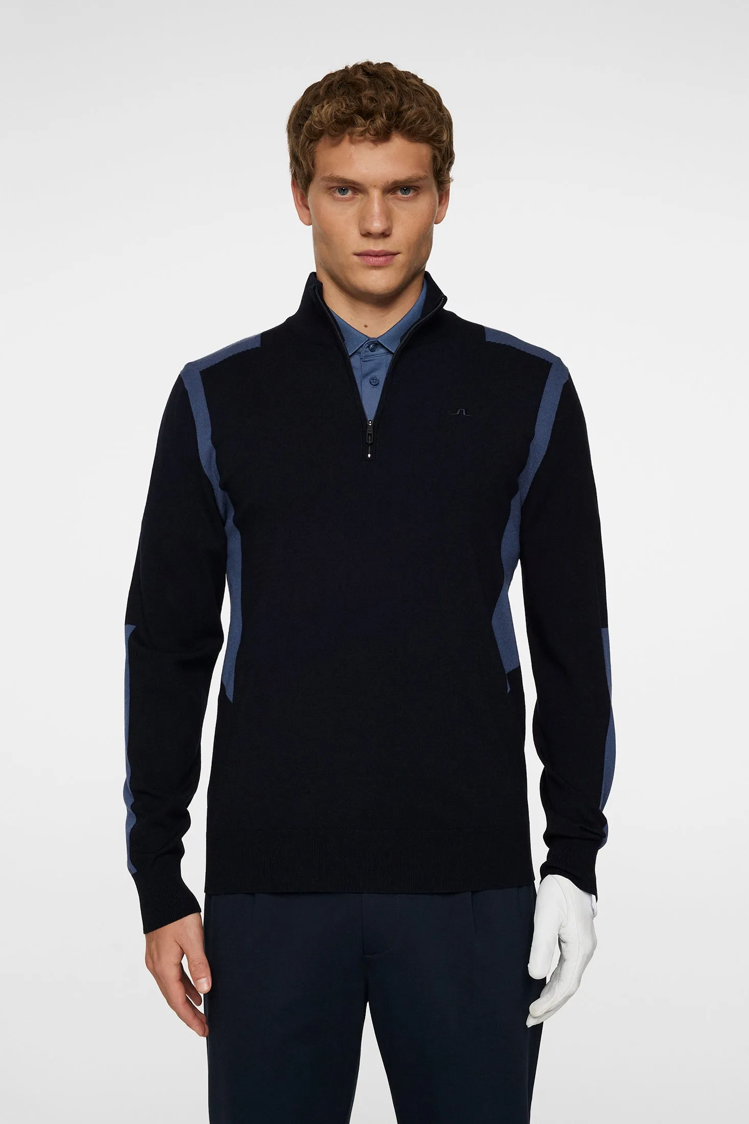 Kendrick Knitted Zip Sweater / JL Navy sold by J. Lindeberg product image thumbnail 2