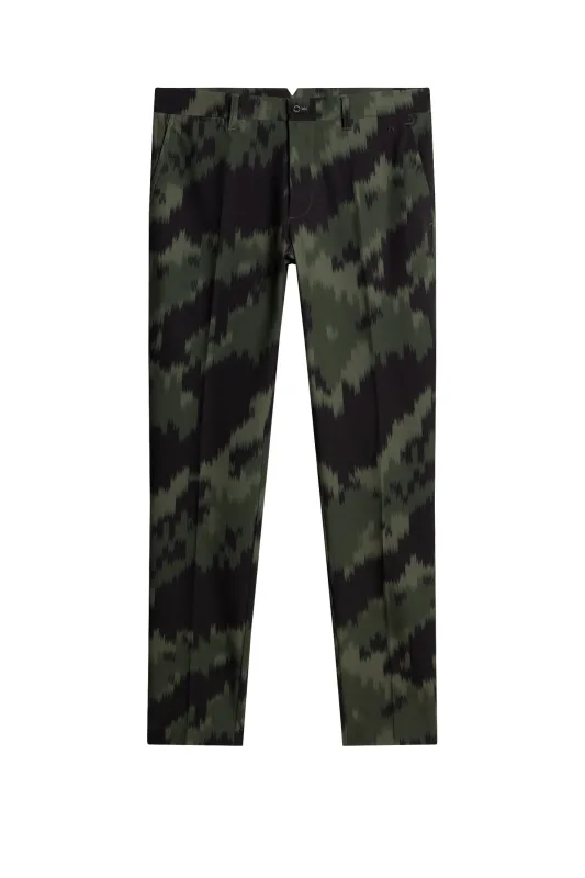 Ellott Print Pant / Warp Forest L sold by J. Lindeberg