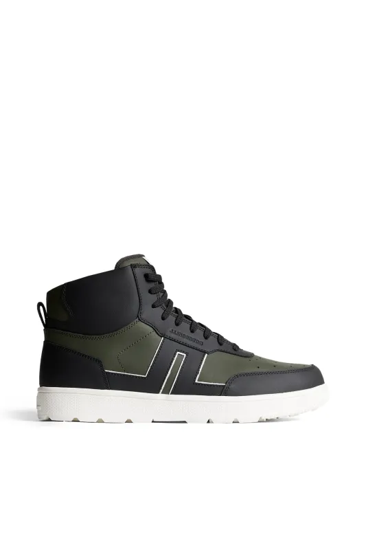Ace High-Top Golf Sneaker / Forest Green sold by J. Lindeberg