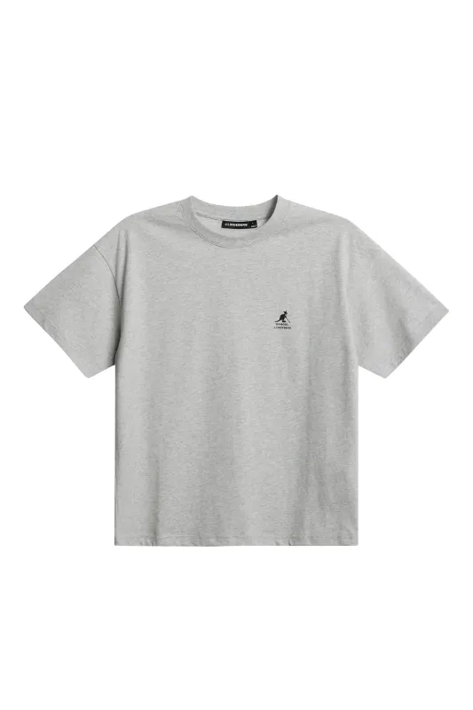 Lina T-shirt / Light Grey Melange sold by J. Lindeberg