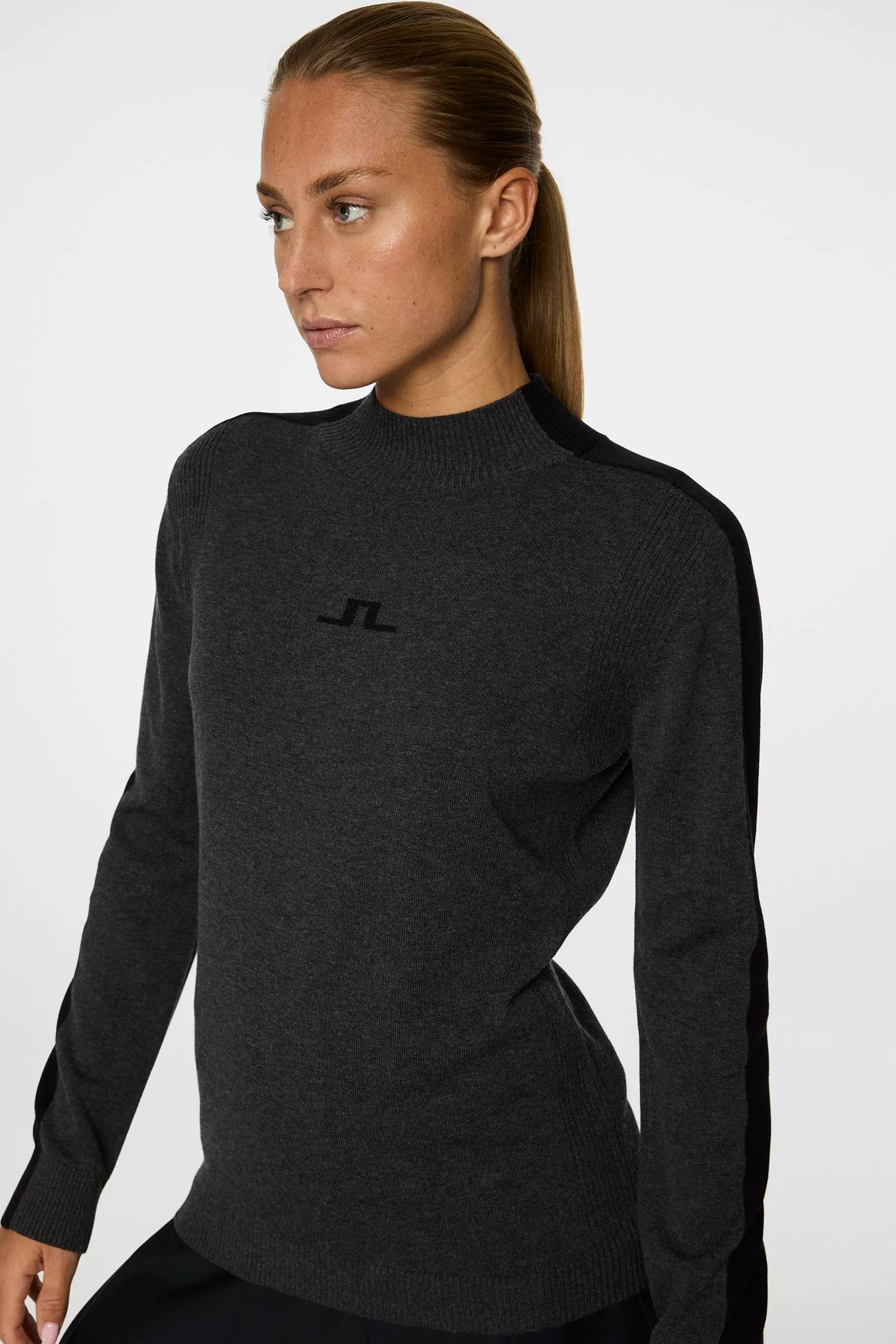 Adeline Knitted Sweater / Dark Grey Melange sold by J. Lindeberg product image thumbnail 5