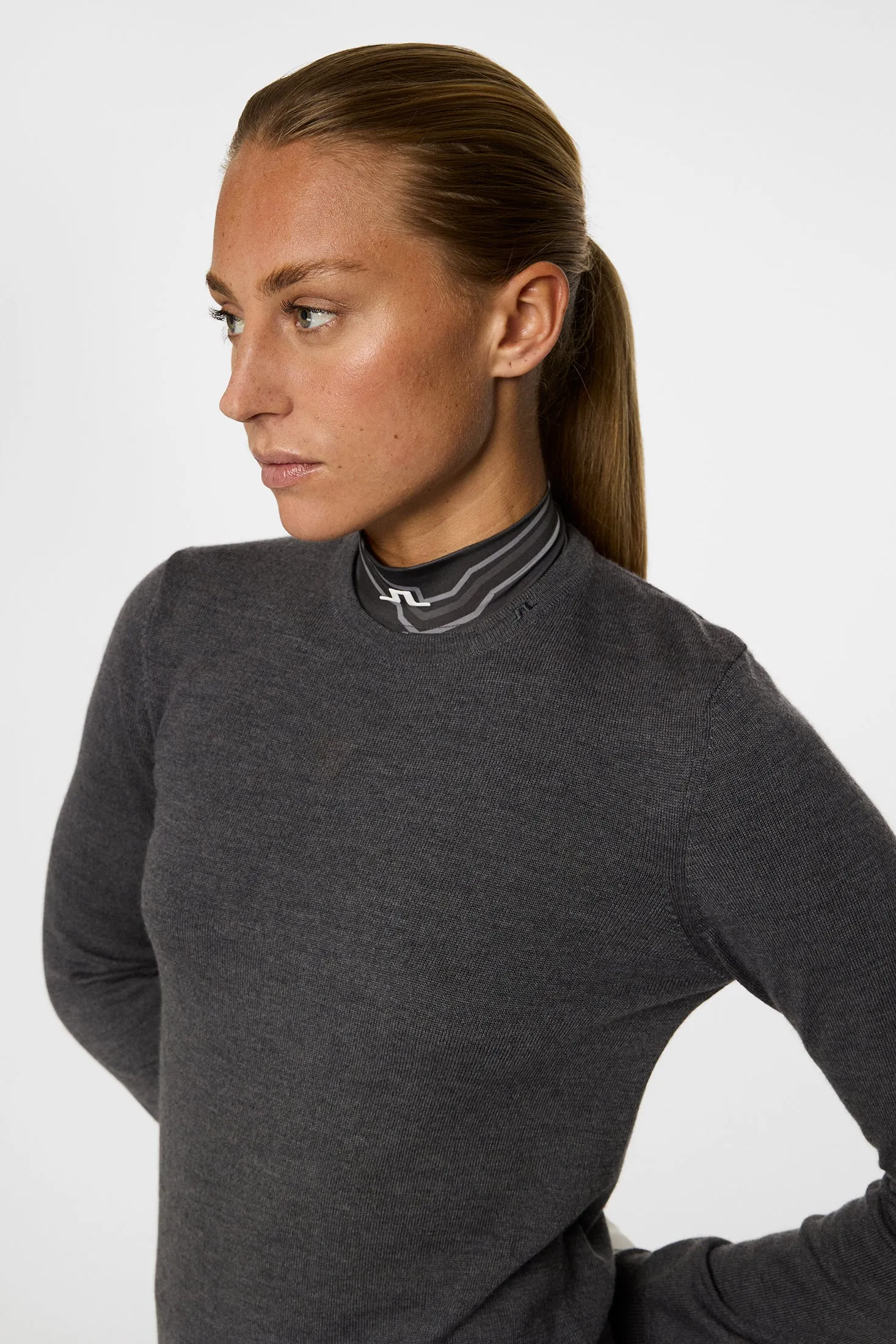 Aria Knitted Sweater / Dark Grey Melange sold by J. Lindeberg product image thumbnail 5