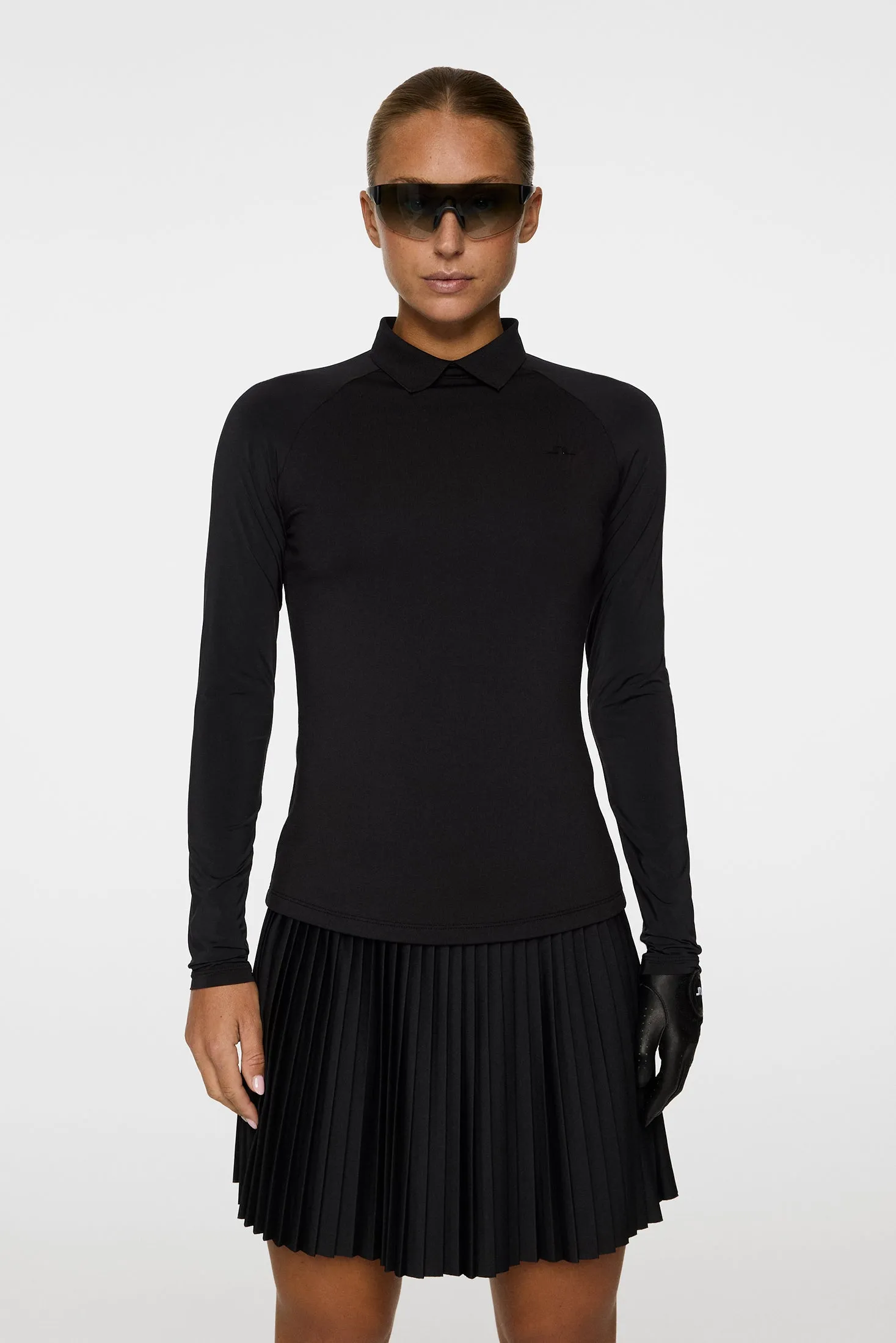 Tori Hybrid LS Polo / Black sold by J. Lindeberg product image thumbnail 3