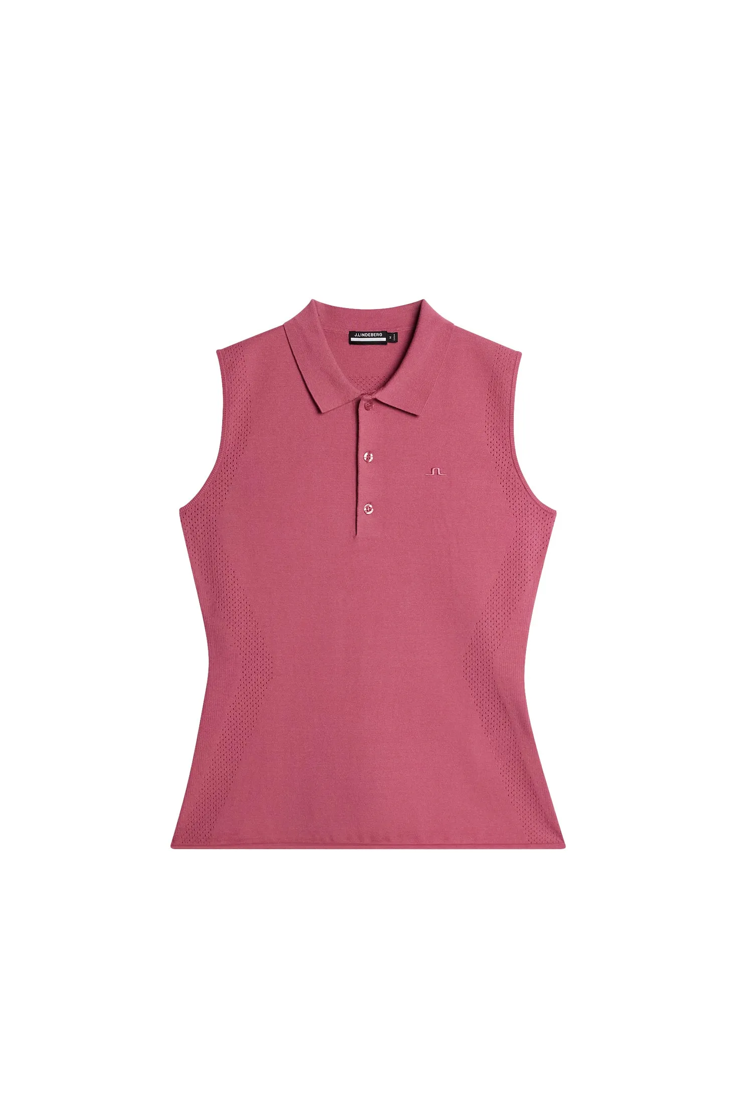 Tanja Sleeveless Polo Shirt / Rose Wine sold by J. Lindeberg