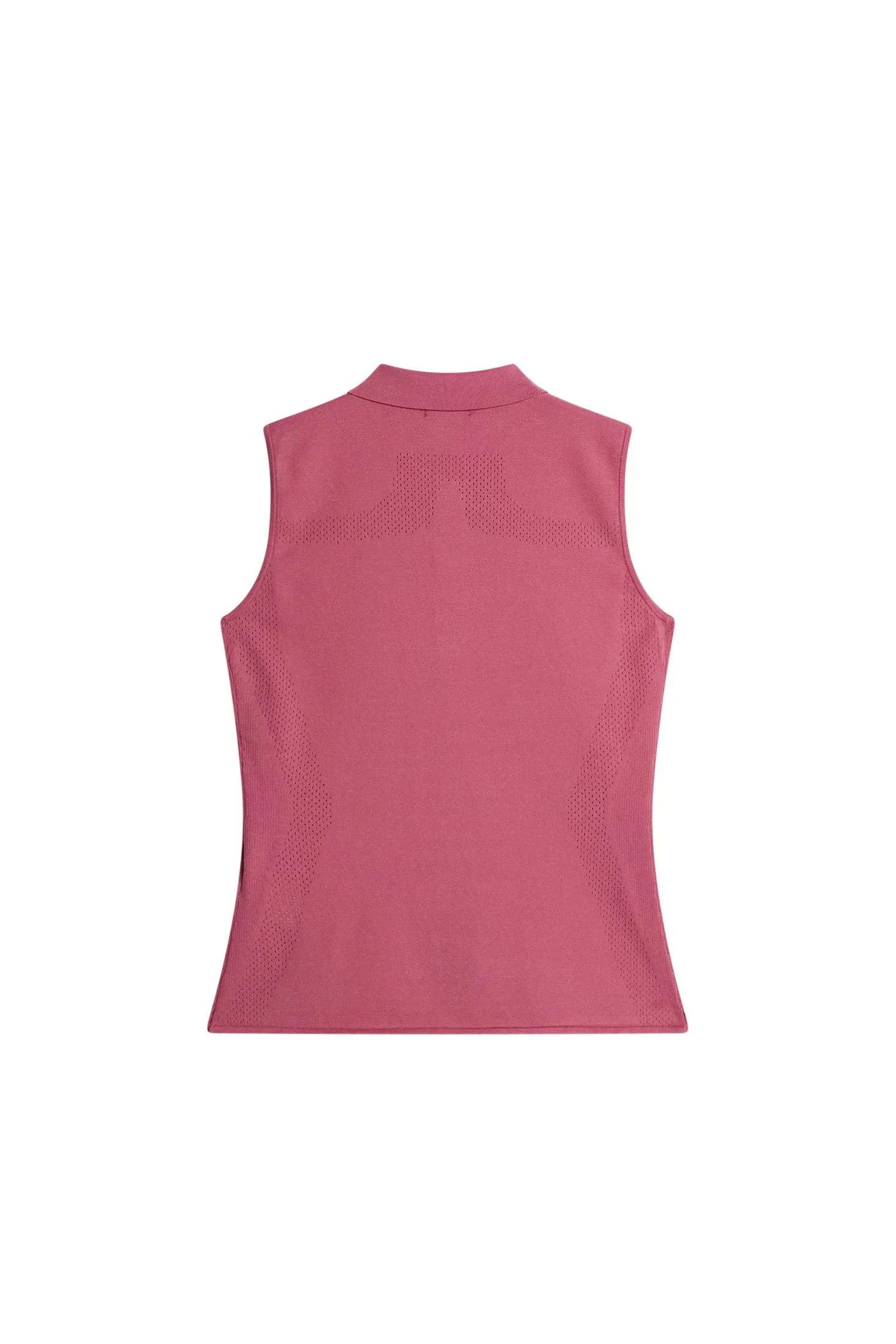 Tanja Sleeveless Polo Shirt / Rose Wine sold by J. Lindeberg product image thumbnail 2