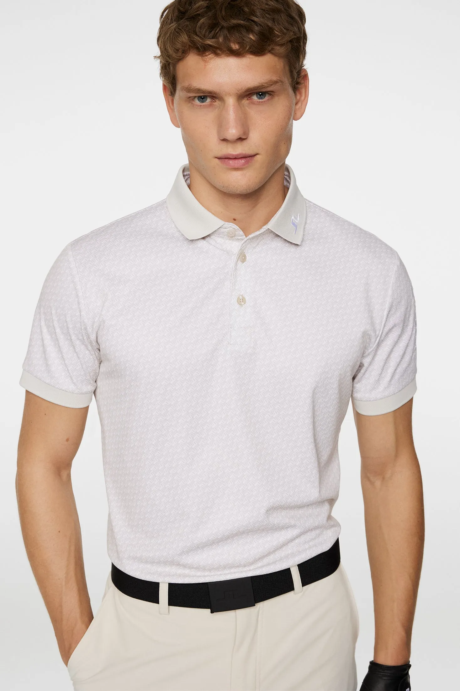 Tour Tech Print Polo / Shadow Bridge Moonbeam S sold by J. Lindeberg product image thumbnail 5