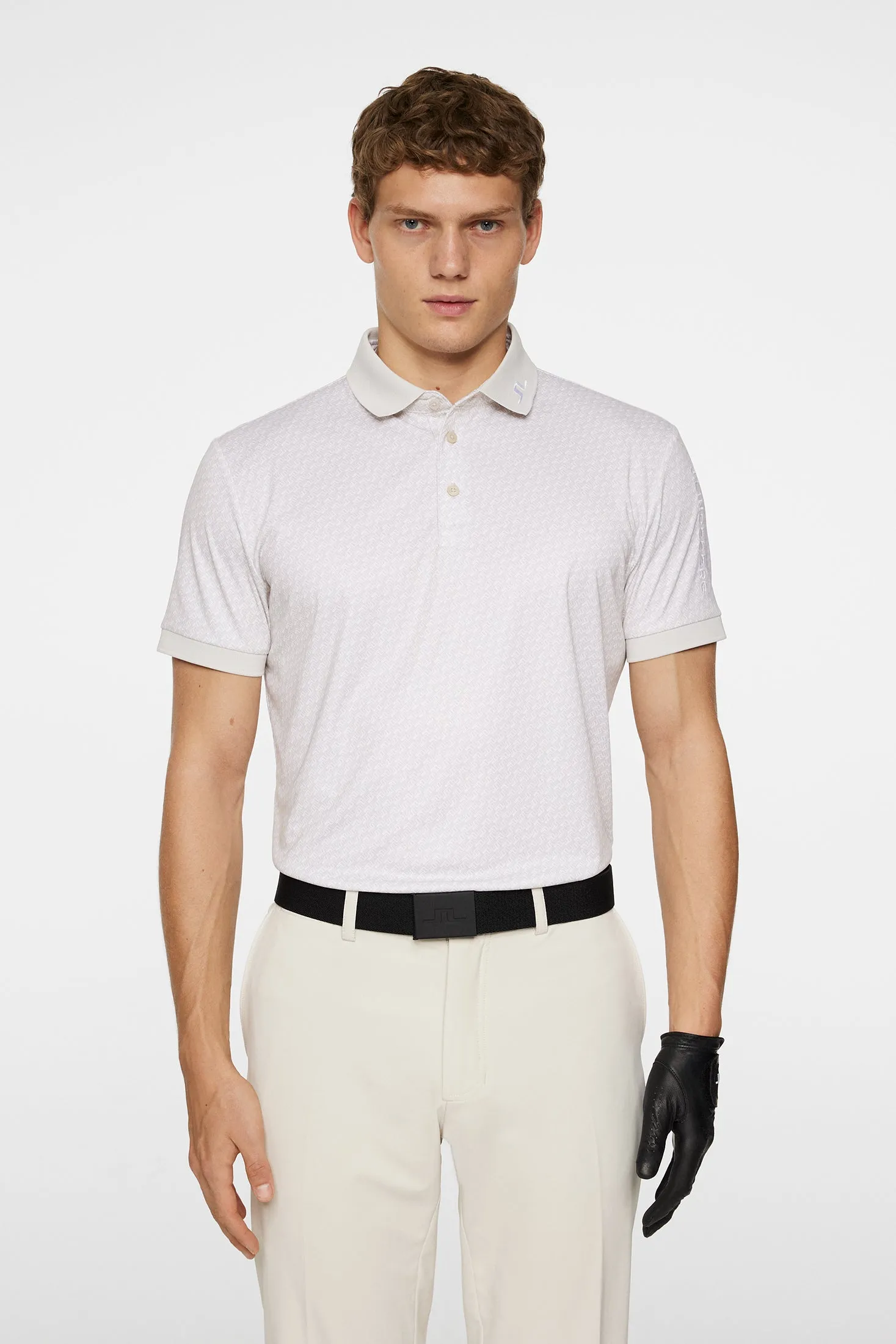 Tour Tech Print Polo / Shadow Bridge Moonbeam S sold by J. Lindeberg product image thumbnail 2