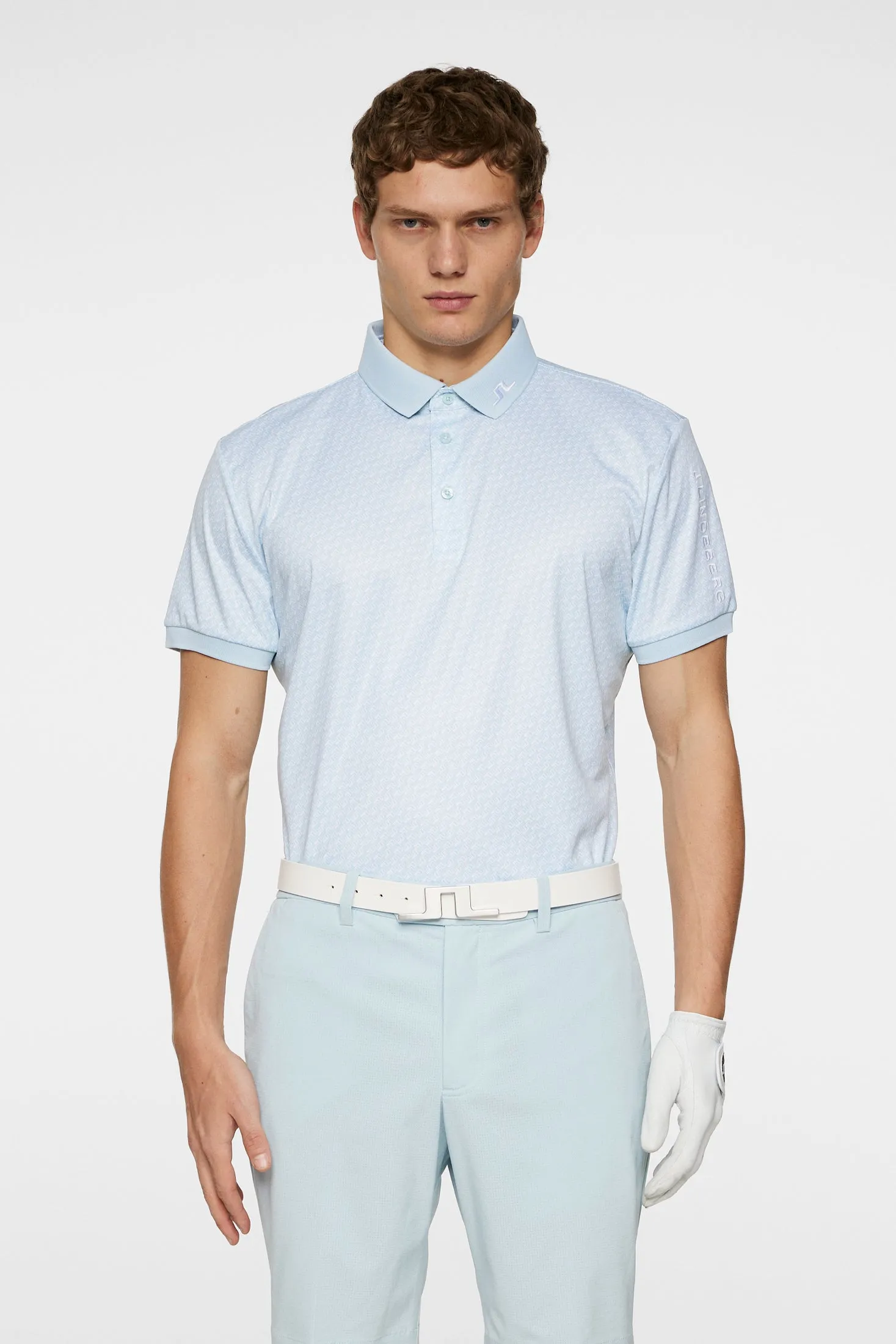 Tour Tech Print Polo / Shadow Bridge Winter Sky S sold by J. Lindeberg product image thumbnail 2
