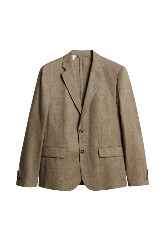 Elton U Super Linen Blazer / Sepia Tint sold by J. Lindeberg