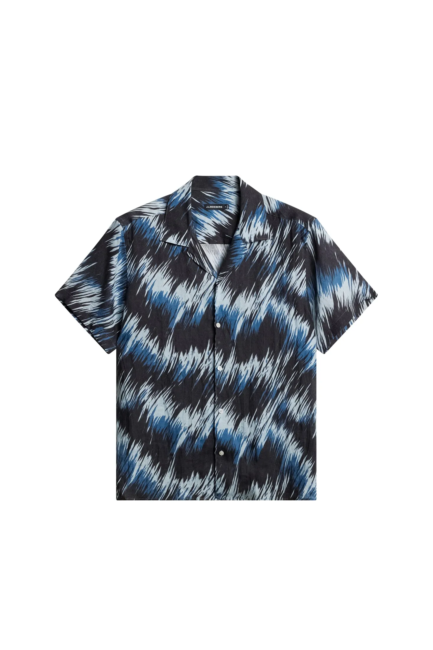 Elio Linen Printed Shirt / Thunderstorm Navy M sold by J. Lindeberg