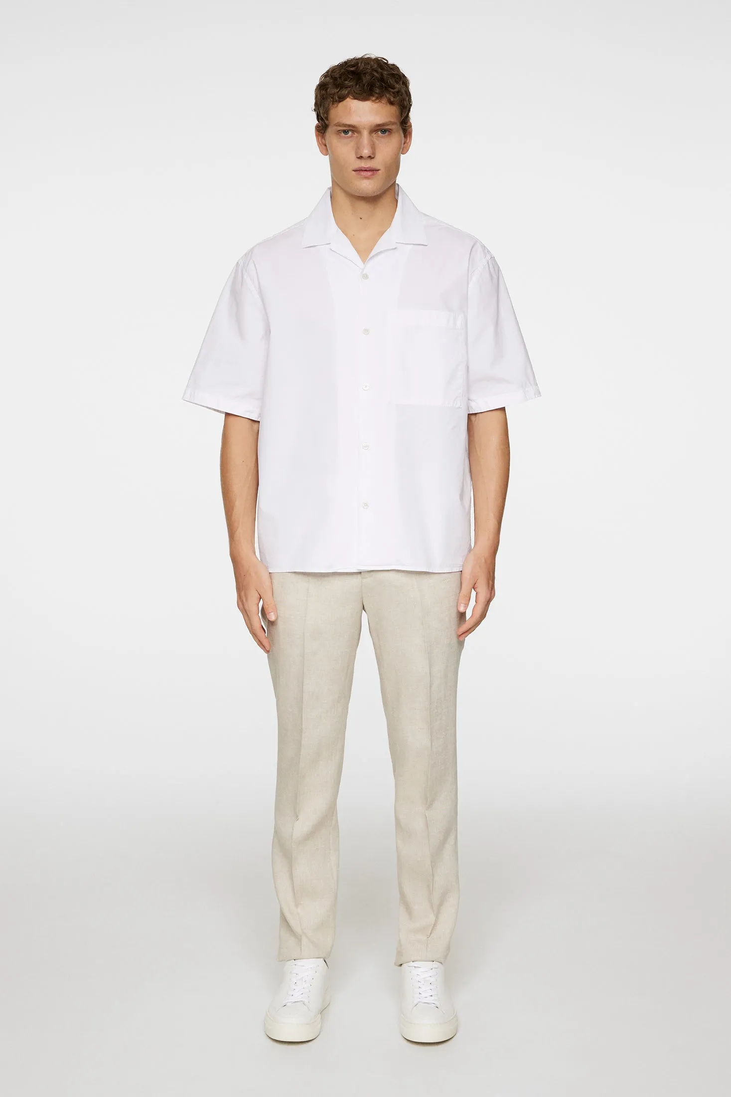 Ellis White Cotton Shirt / White sold by J. Lindeberg product image thumbnail 4
