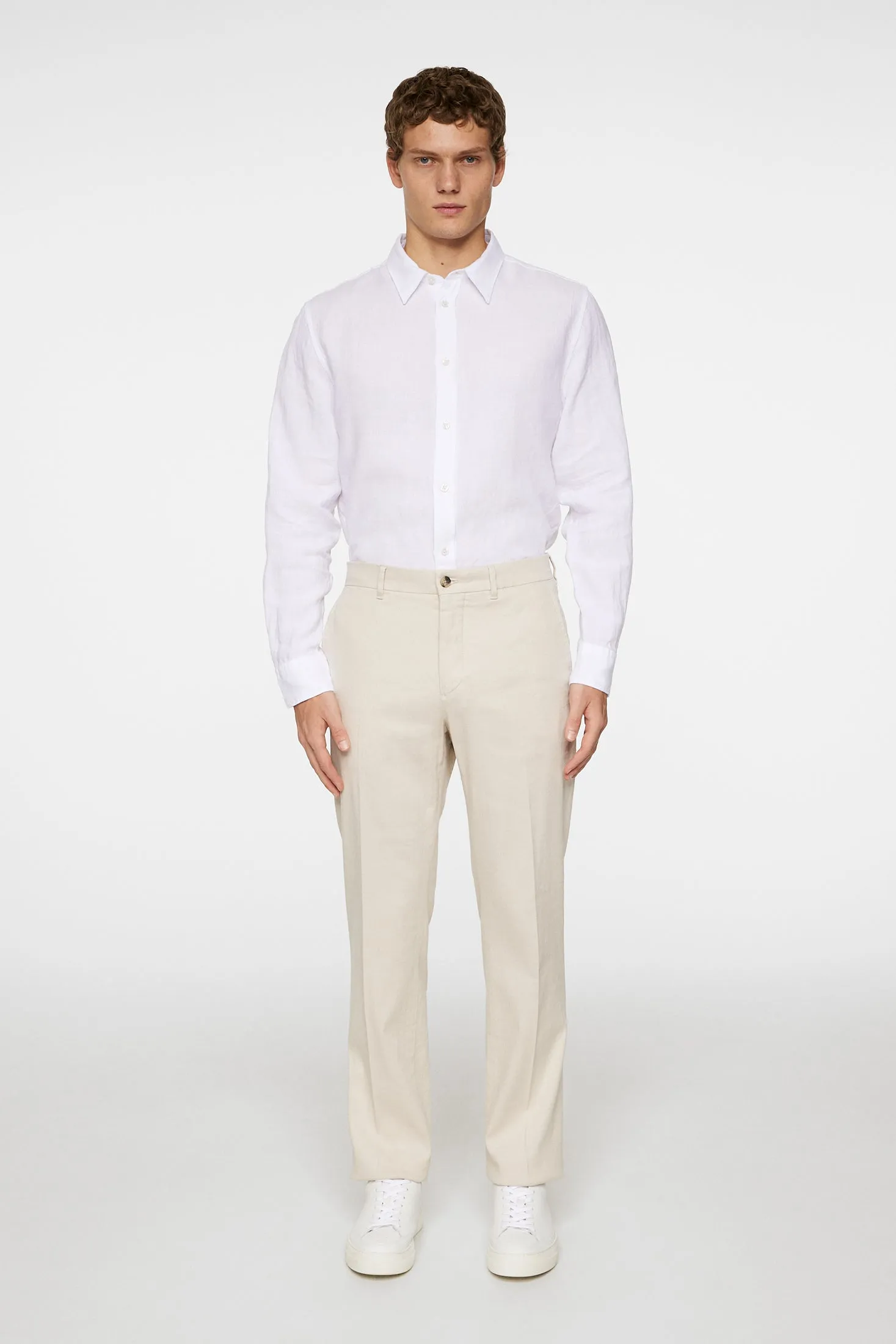 Lois C Linen Stretch Pants / Moonbeam sold by J. Lindeberg product image thumbnail 4