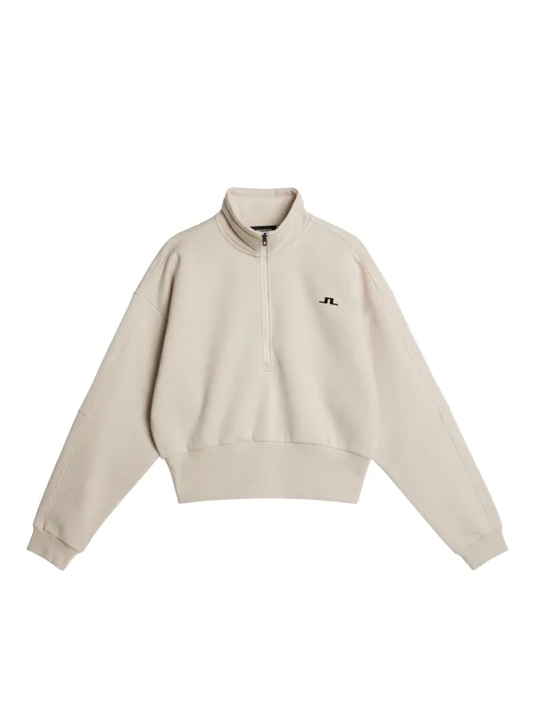 Lucia Zip Mock Neck / Moonbeam made by J. Lindeberg