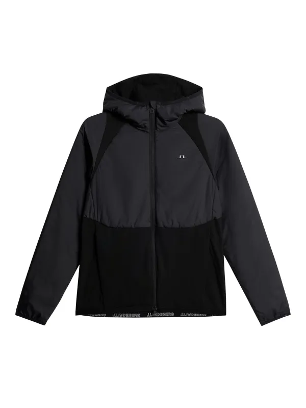 Sanaa Hybrid Hood Jacket / Black sold by J. Lindeberg