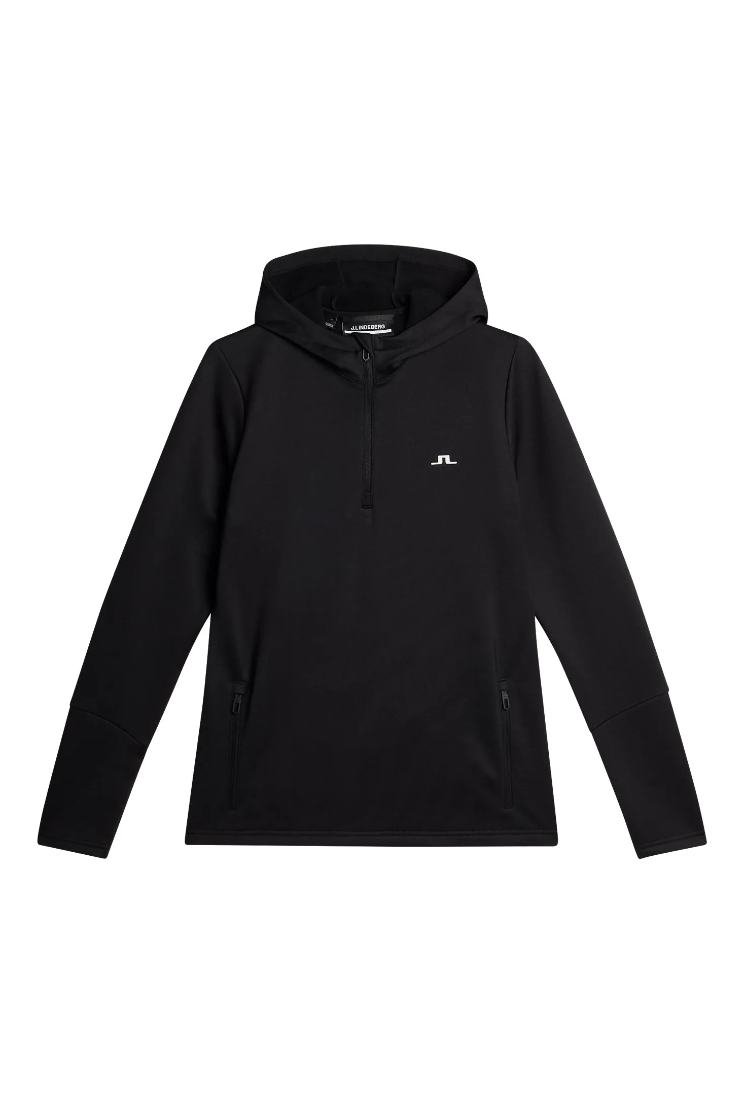 W Aerial Quarter Zip Hood / Black sold by J. Lindeberg
