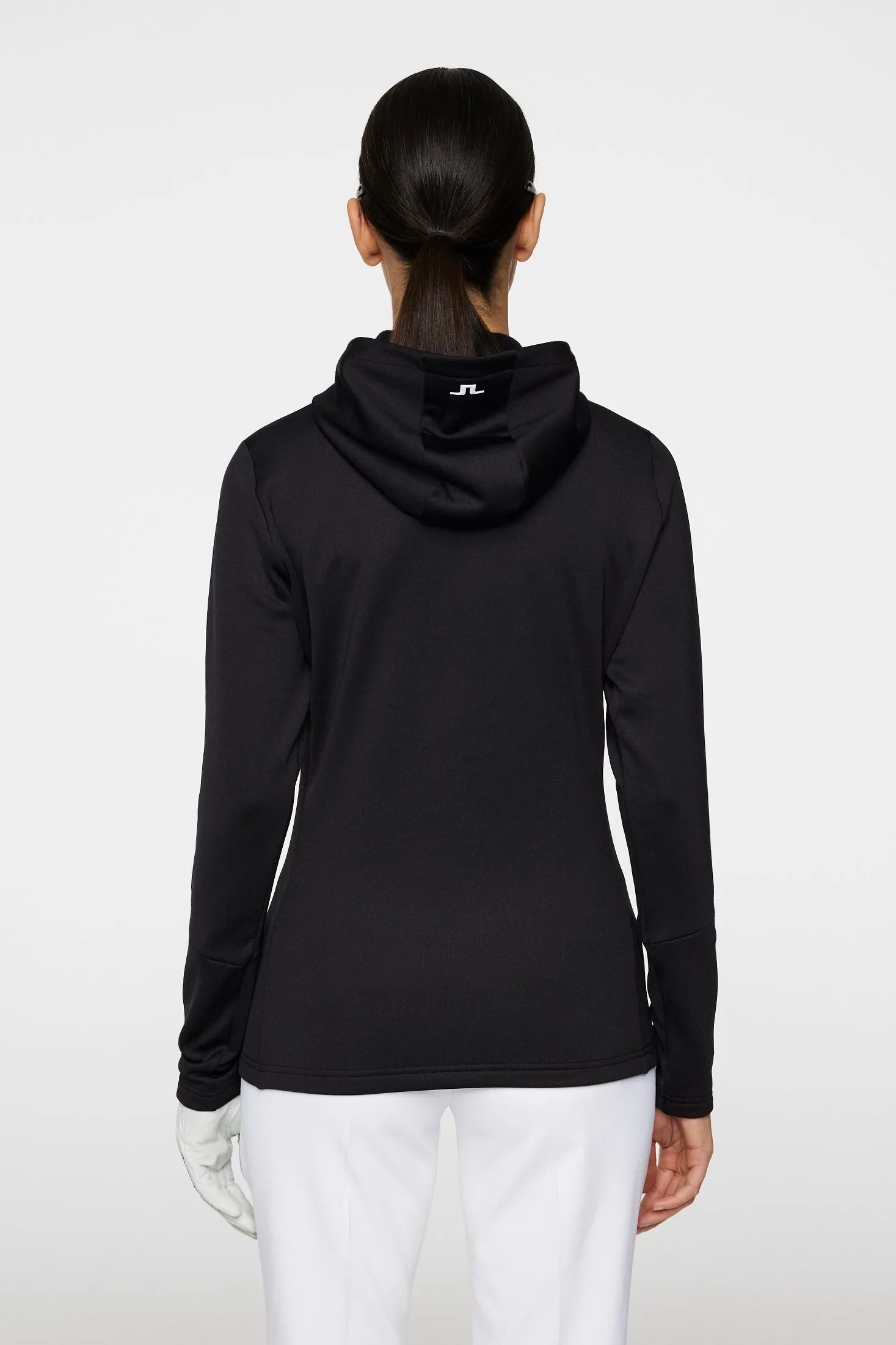 W Aerial Quarter Zip Hood / Black sold by J. Lindeberg product image thumbnail 3