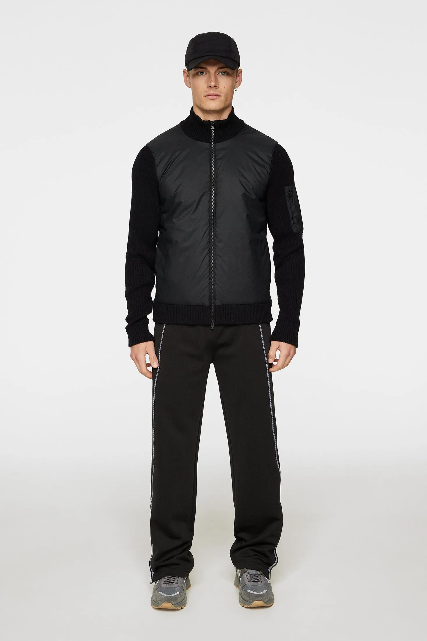 Beck Knitted Hybrid Jacket / Black sold by J. Lindeberg product image thumbnail 4