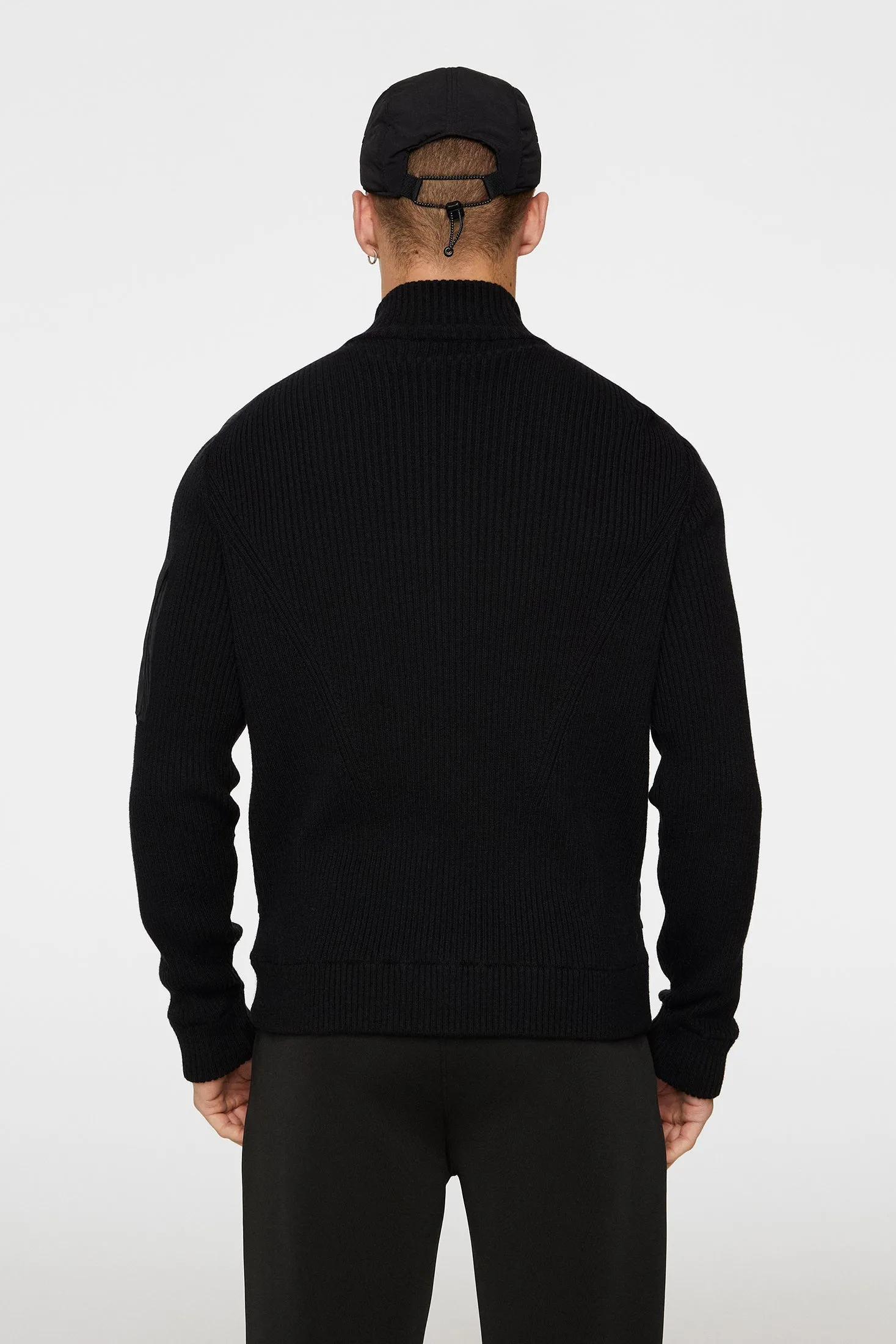 Beck Knitted Hybrid Jacket / Black sold by J. Lindeberg product image thumbnail 3