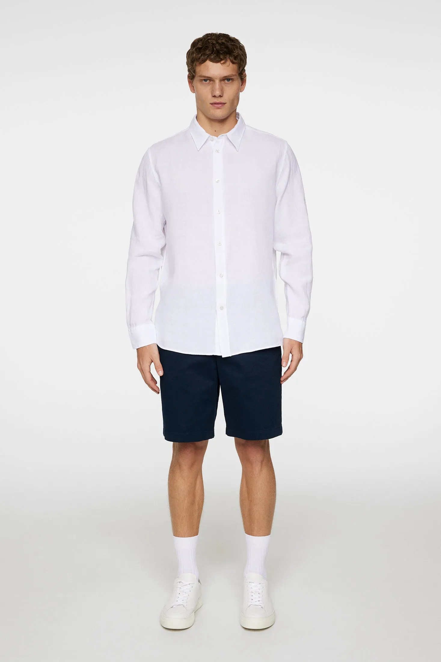 Reg LS Clean Linen Shirt / White sold by J. Lindeberg product image thumbnail 4