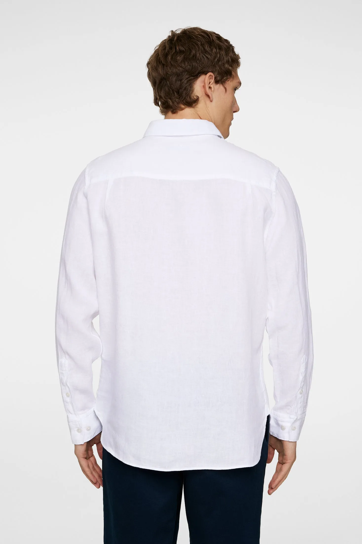 Reg LS Clean Linen Shirt / White sold by J. Lindeberg product image thumbnail 3