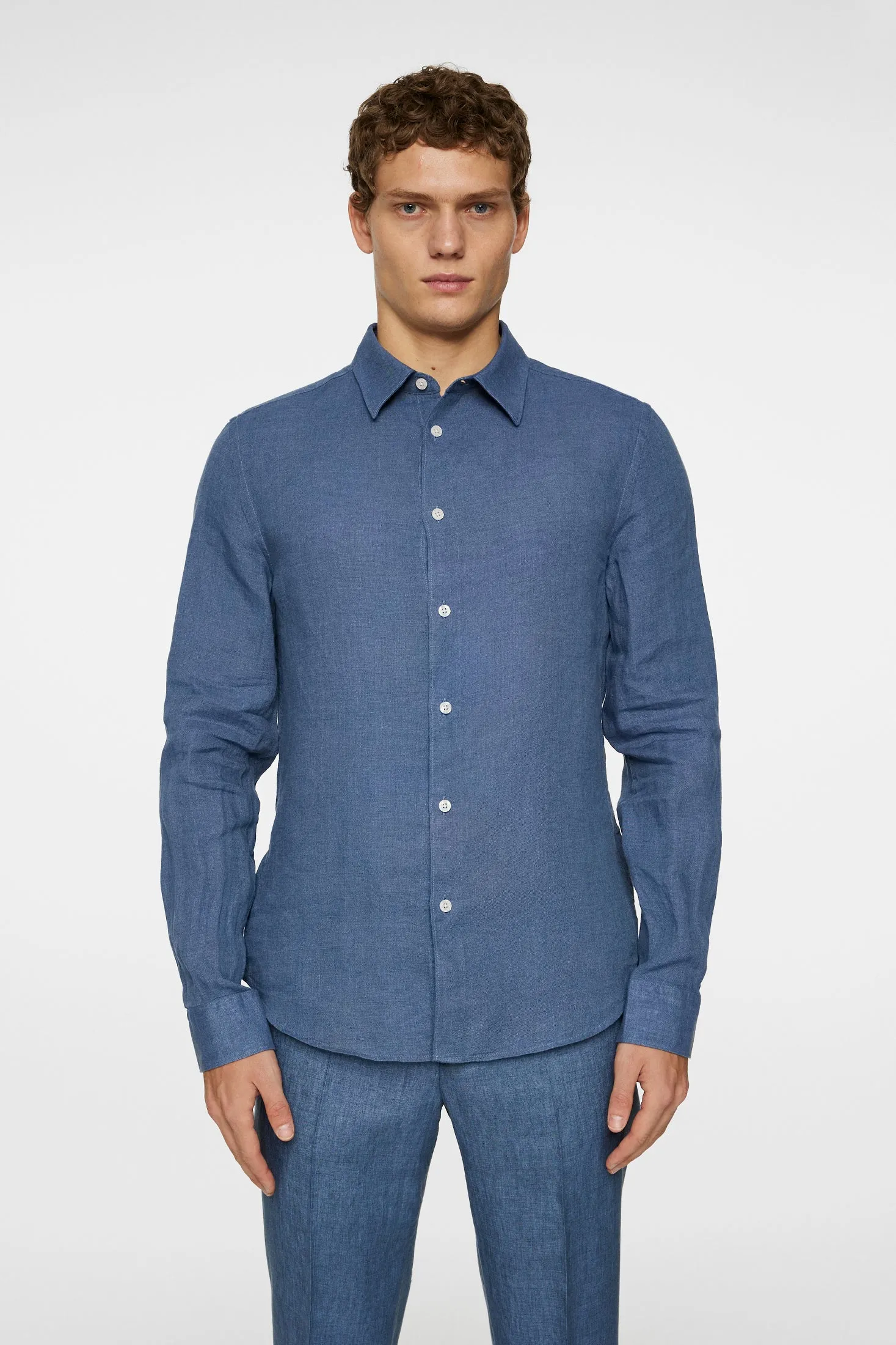 Slim LS Linen Melange Shirt / Rain Washed sold by J. Lindeberg product image thumbnail 2