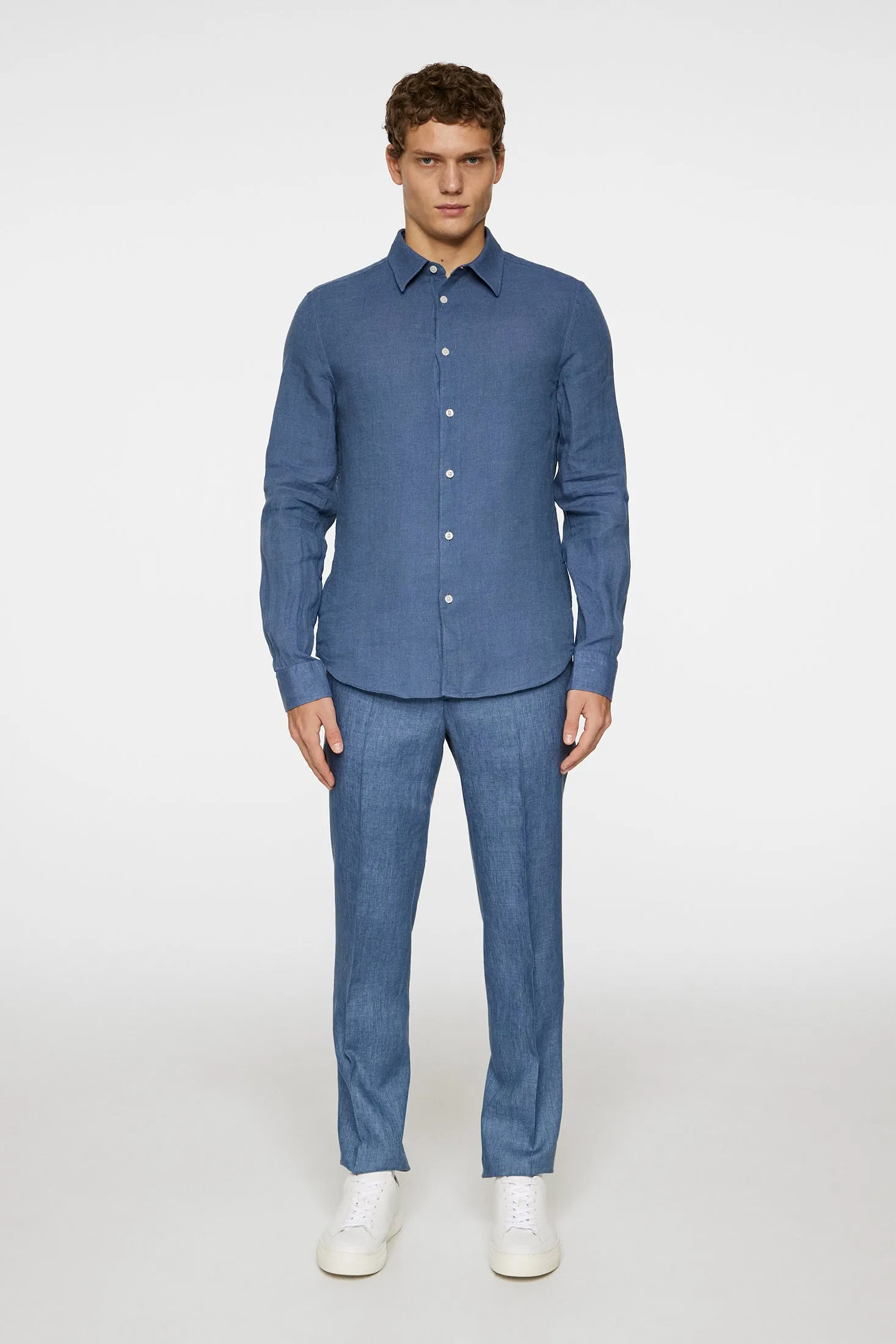 Slim LS Linen Melange Shirt / Rain Washed sold by J. Lindeberg product image thumbnail 4