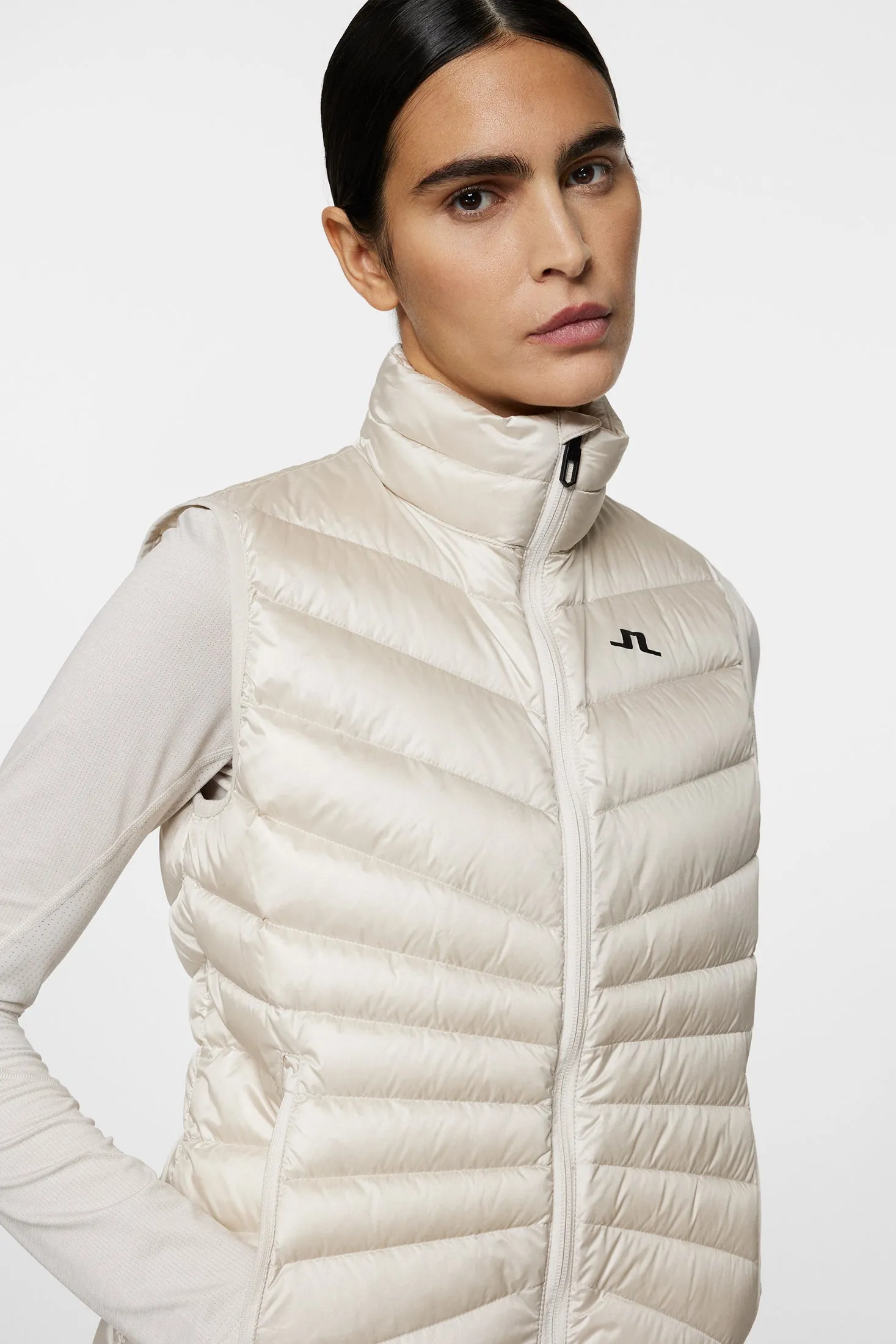 Lara Light Down Vest / Moonbeam sold by J. Lindeberg product image thumbnail 5