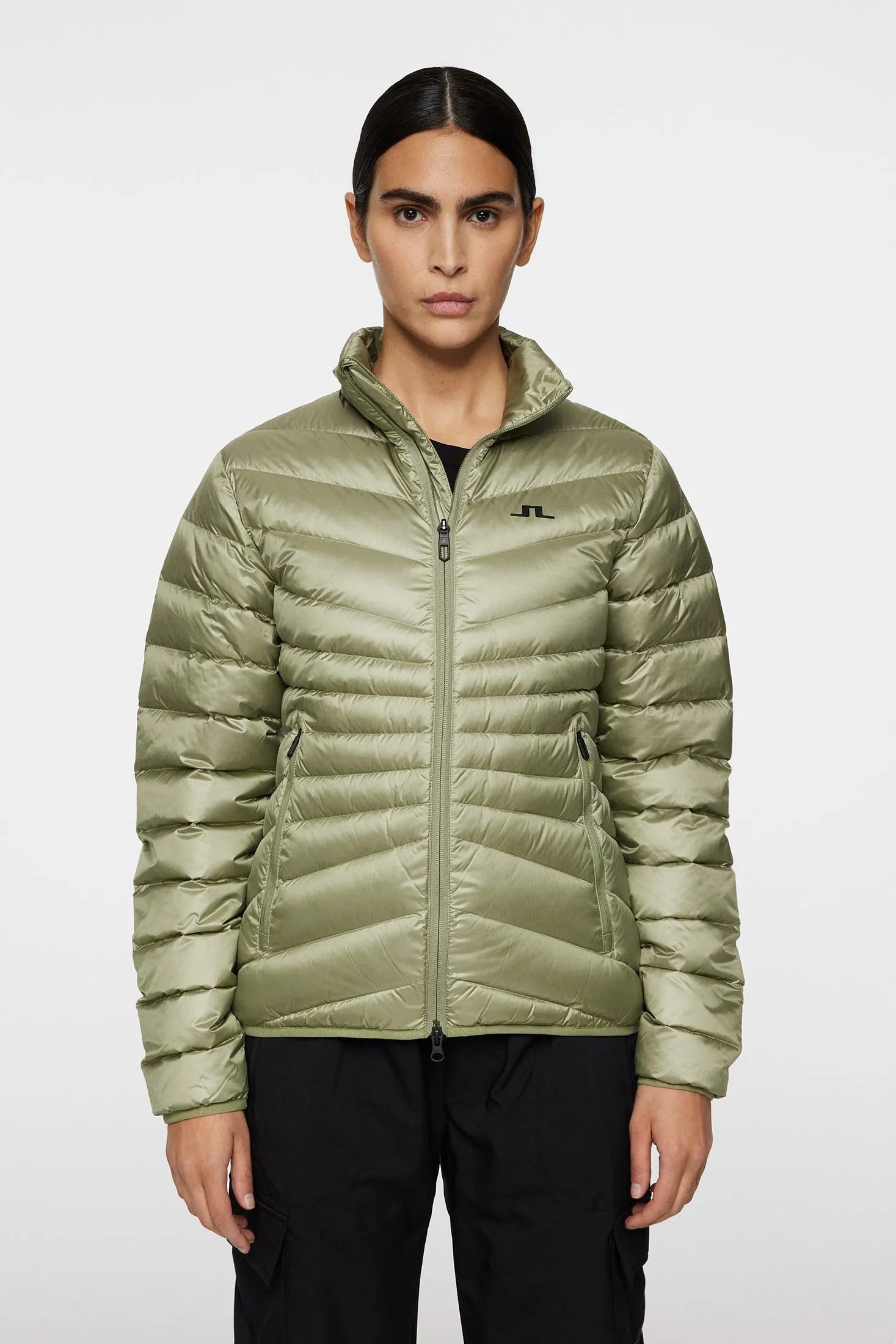 Lara Light Down Jacket / Oil Green sold by J. Lindeberg product image thumbnail 2