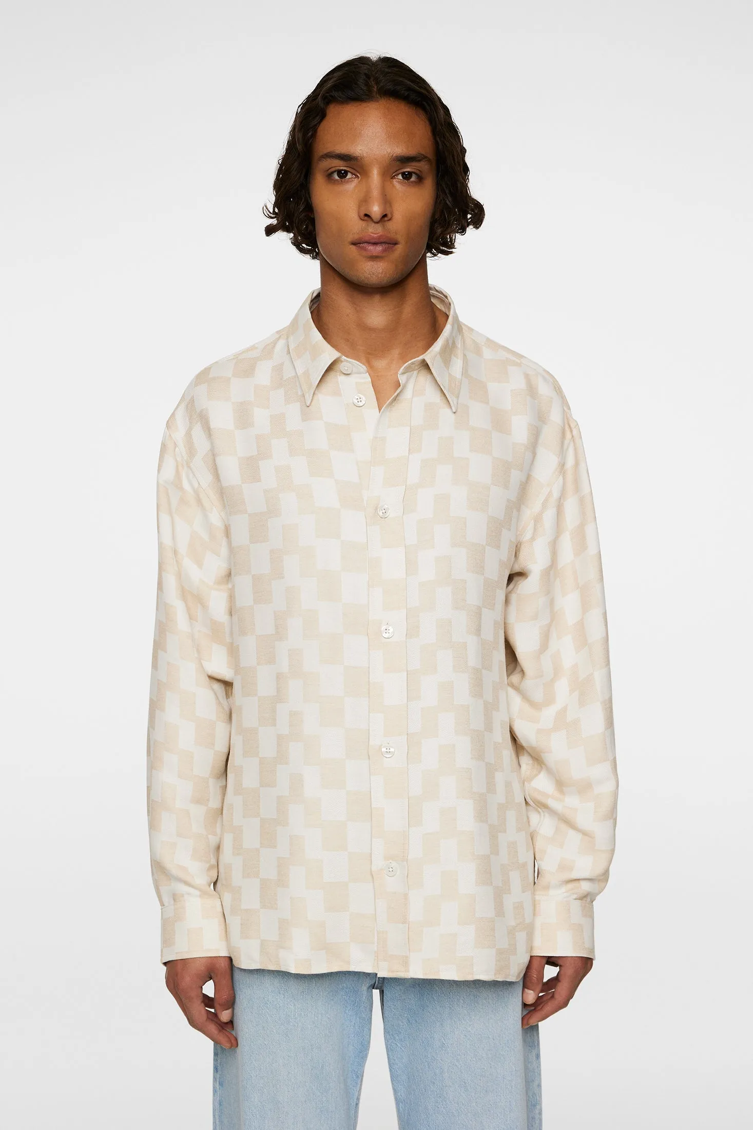 Howard Jacquard Shirt / Moonbeam sold by J. Lindeberg product image thumbnail 2