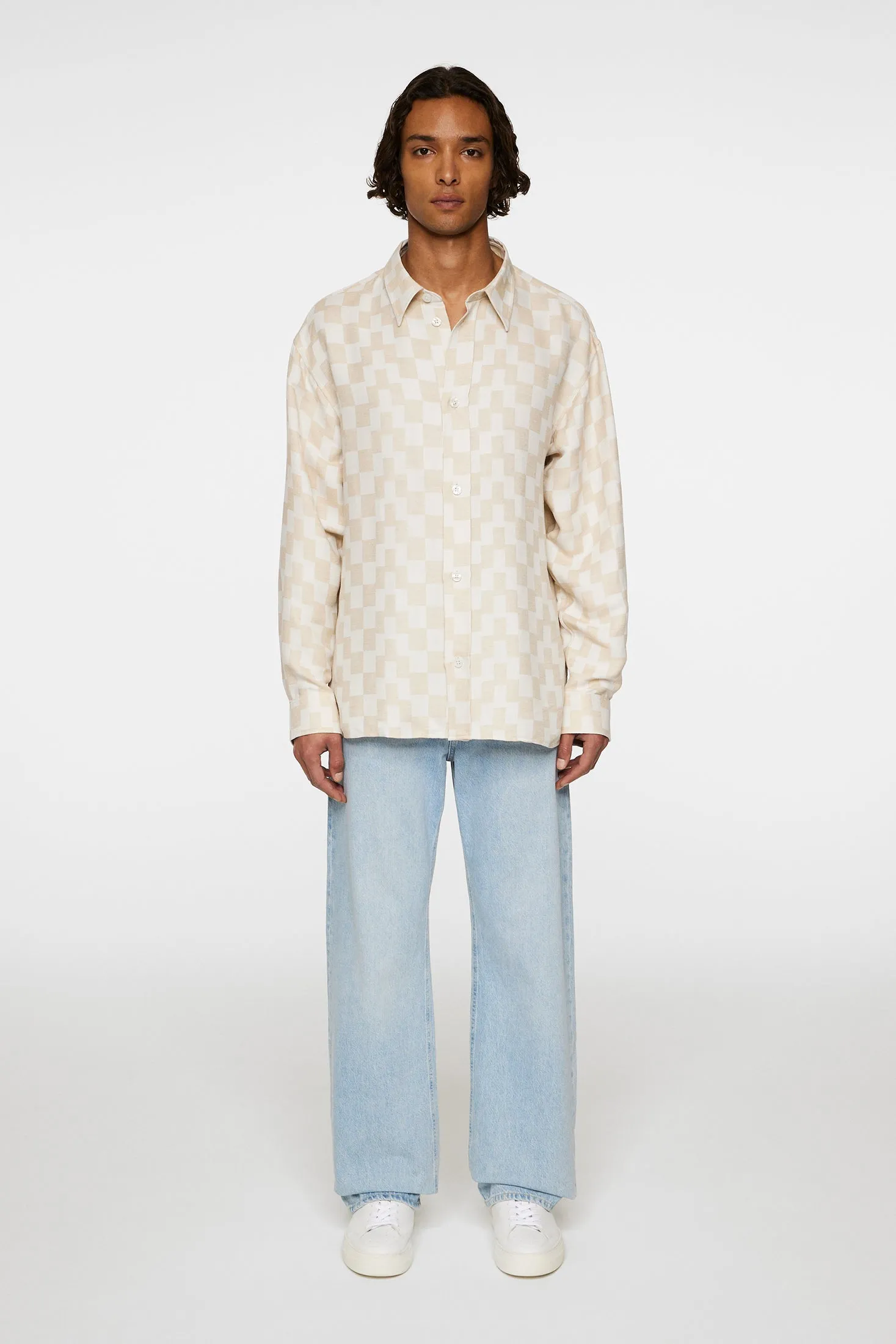 Howard Jacquard Shirt / Moonbeam sold by J. Lindeberg product image thumbnail 4