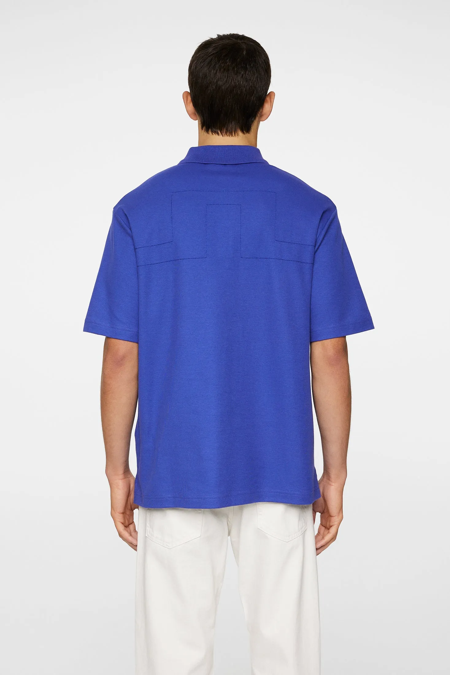 Trond Polo Pique / Clematis Blue sold by J. Lindeberg product image thumbnail 4