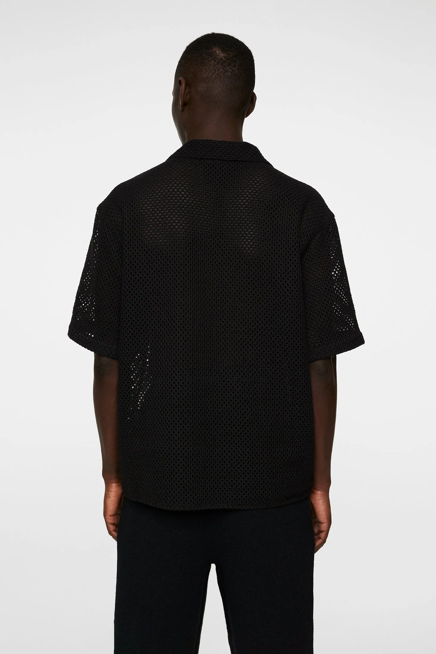 Ellis Crochet Shirt / Black sold by J. Lindeberg product image thumbnail 3