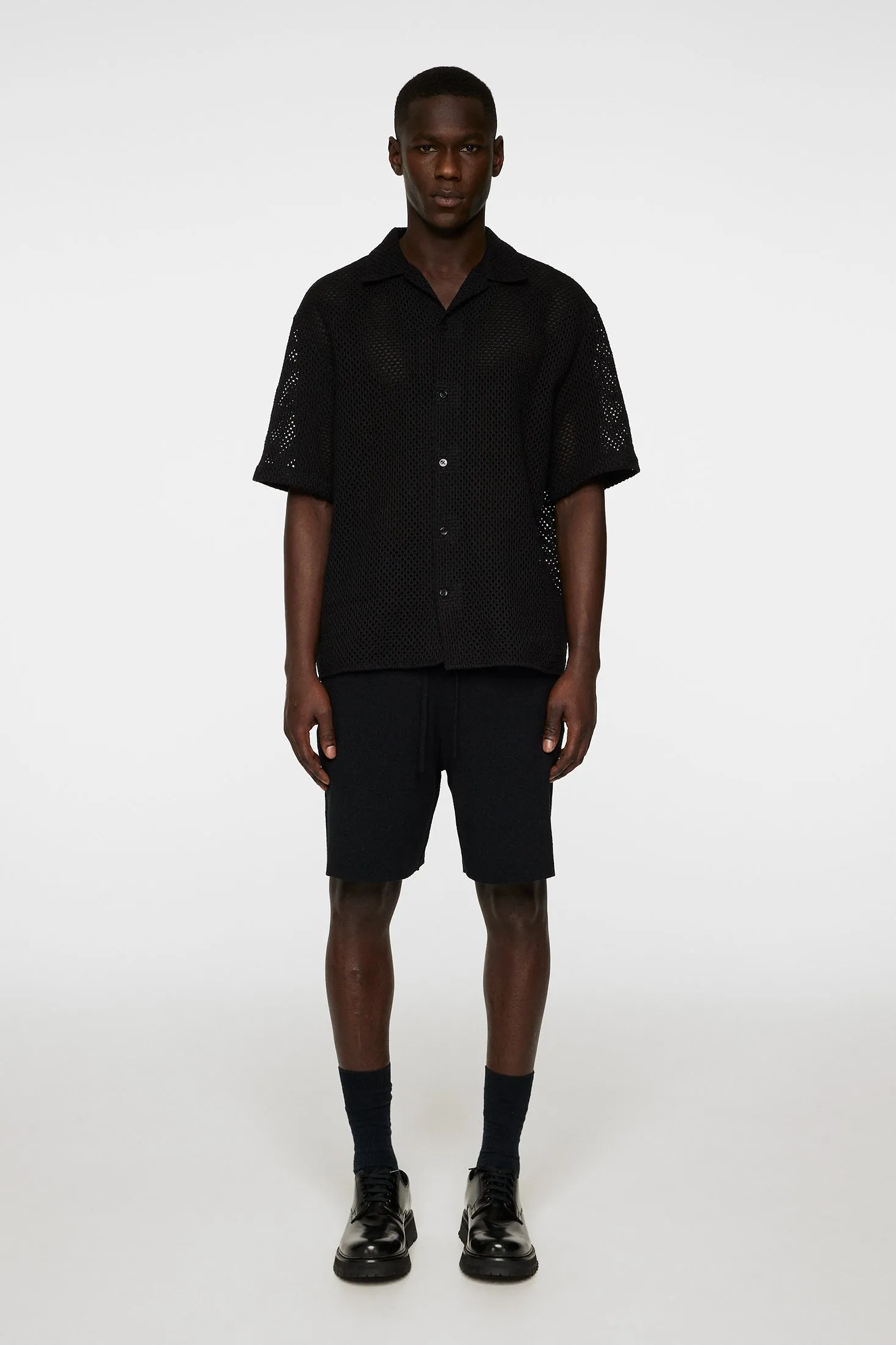 Ellis Crochet Shirt / Black sold by J. Lindeberg product image thumbnail 4