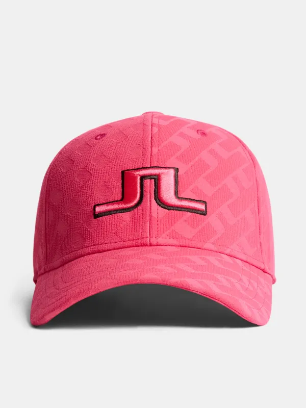 Anga Jacquard Cap / Tour Geo Jacquard Pink M made by J. Lindeberg