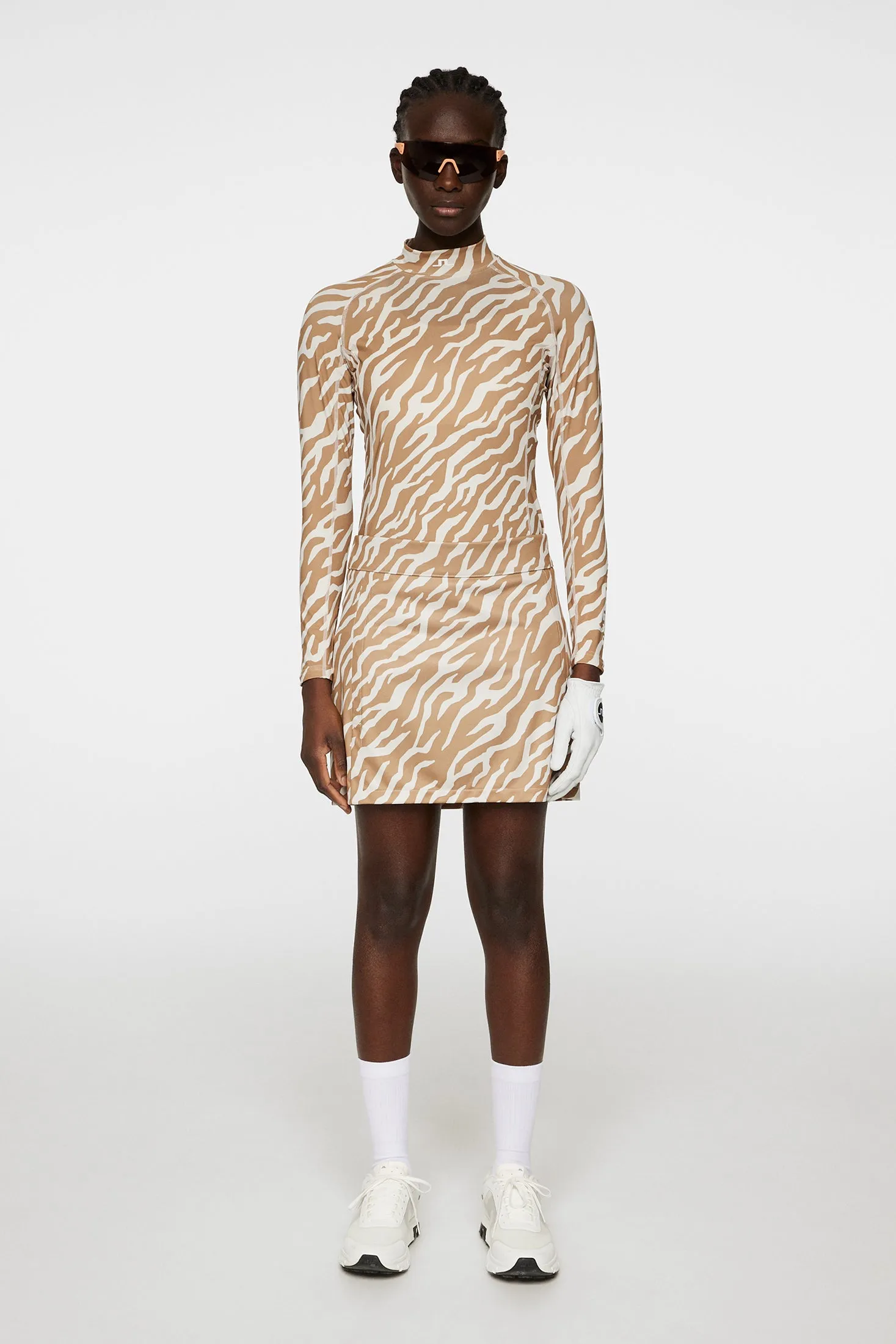 Amelie Mid Print Skirt / Tour Tiger Tigers Eye M sold by J. Lindeberg product image thumbnail 4