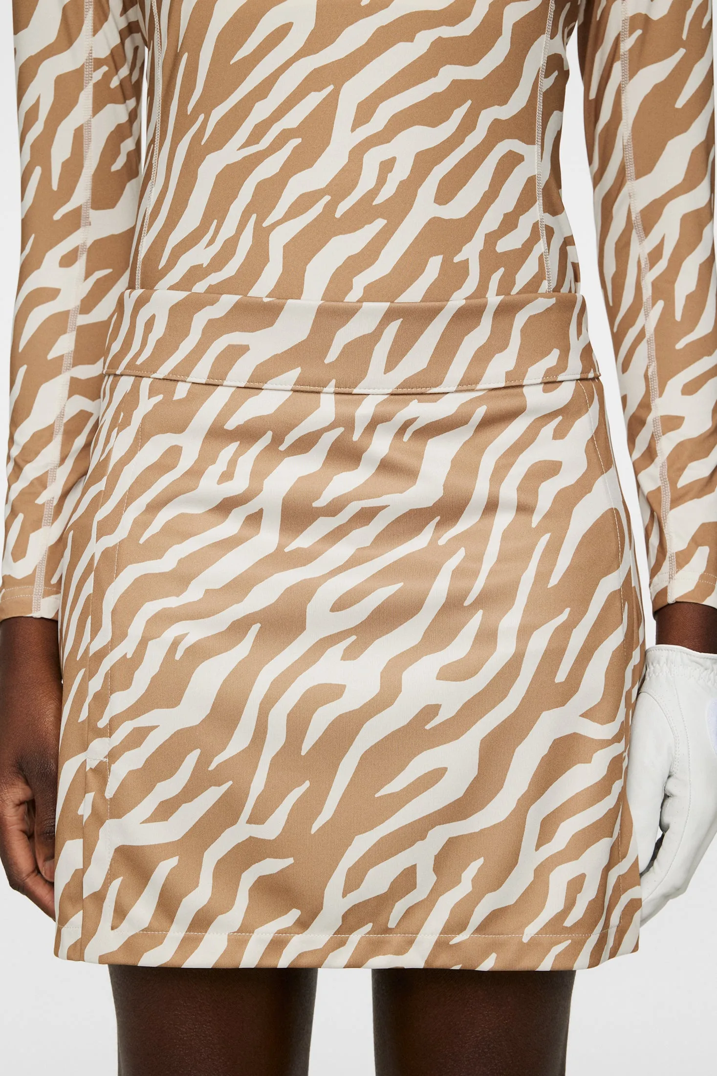 Amelie Mid Print Skirt / Tour Tiger Tigers Eye M sold by J. Lindeberg product image thumbnail 5