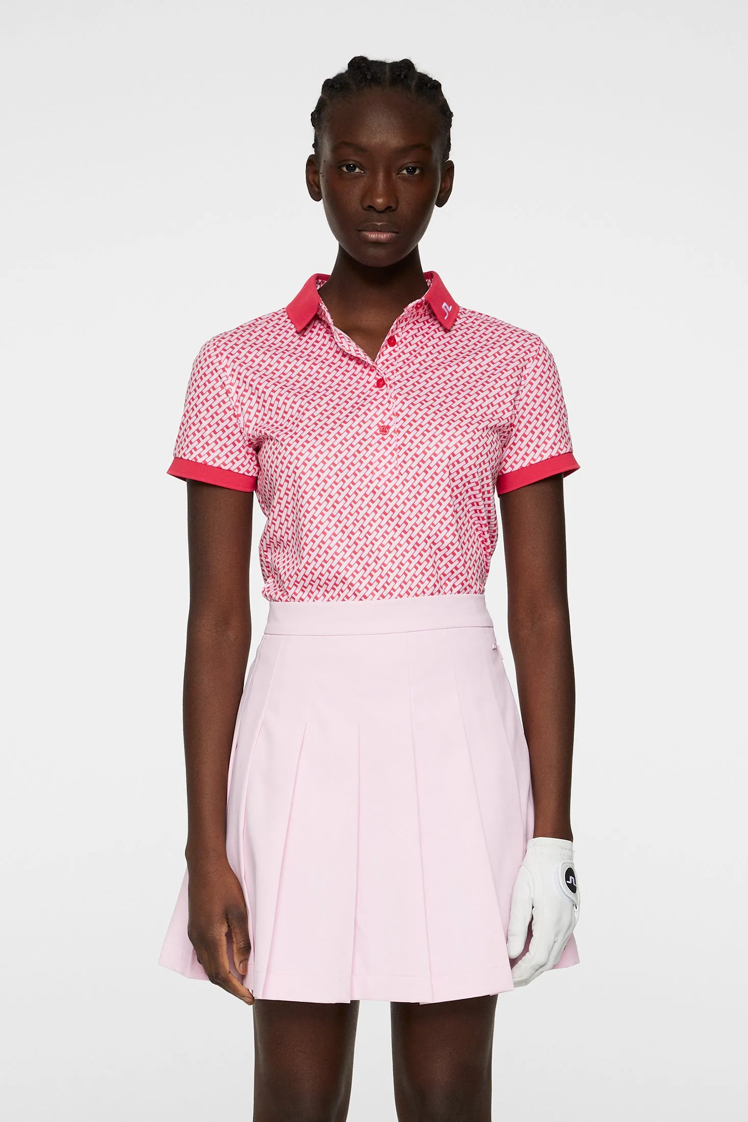Tour Tech Print Polo / Tour Geo Pink S sold by J. Lindeberg product image thumbnail 2