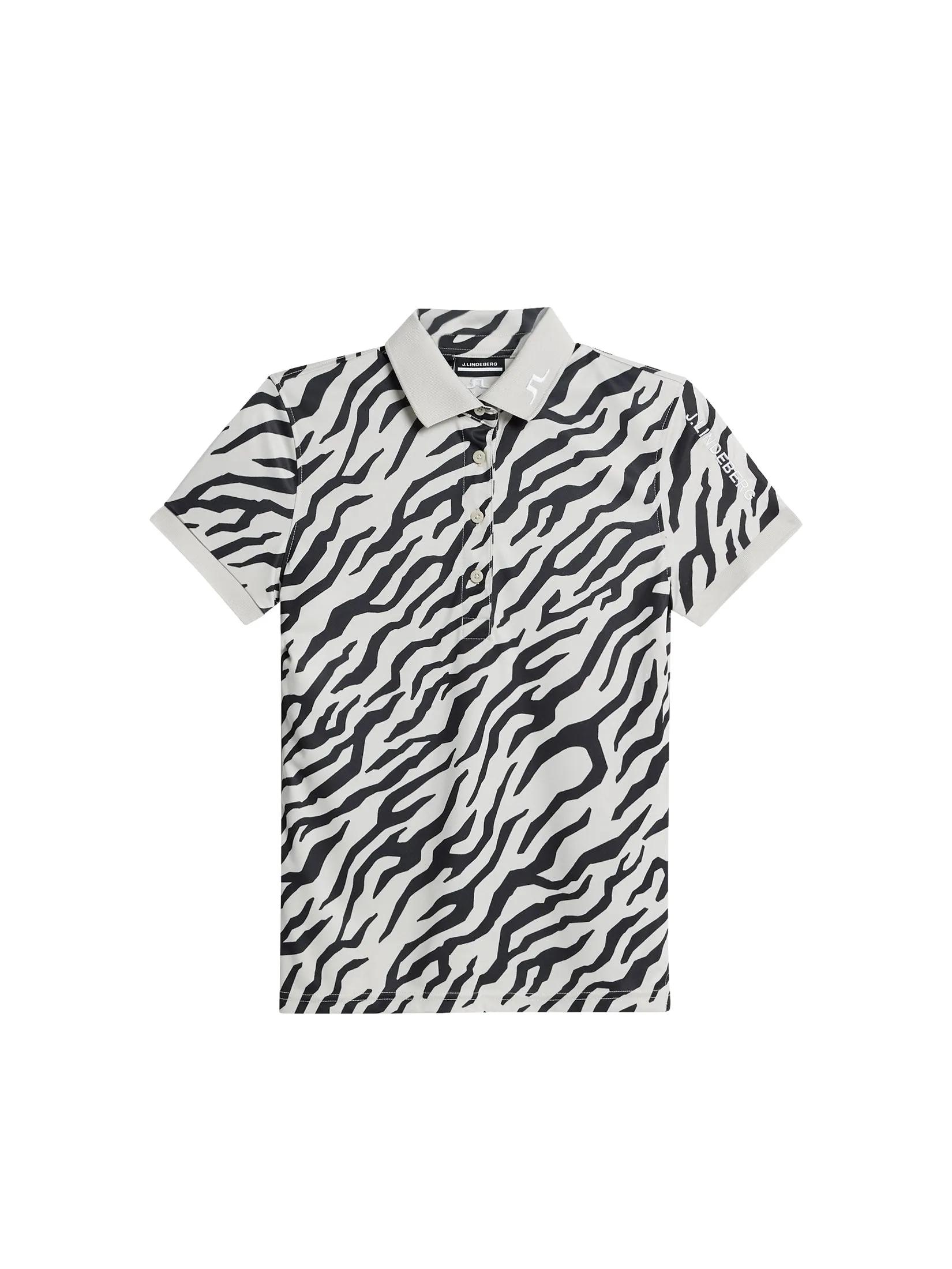 Tour Tech Print Polo / Tour Tiger Moonbeam M sold by J. Lindeberg