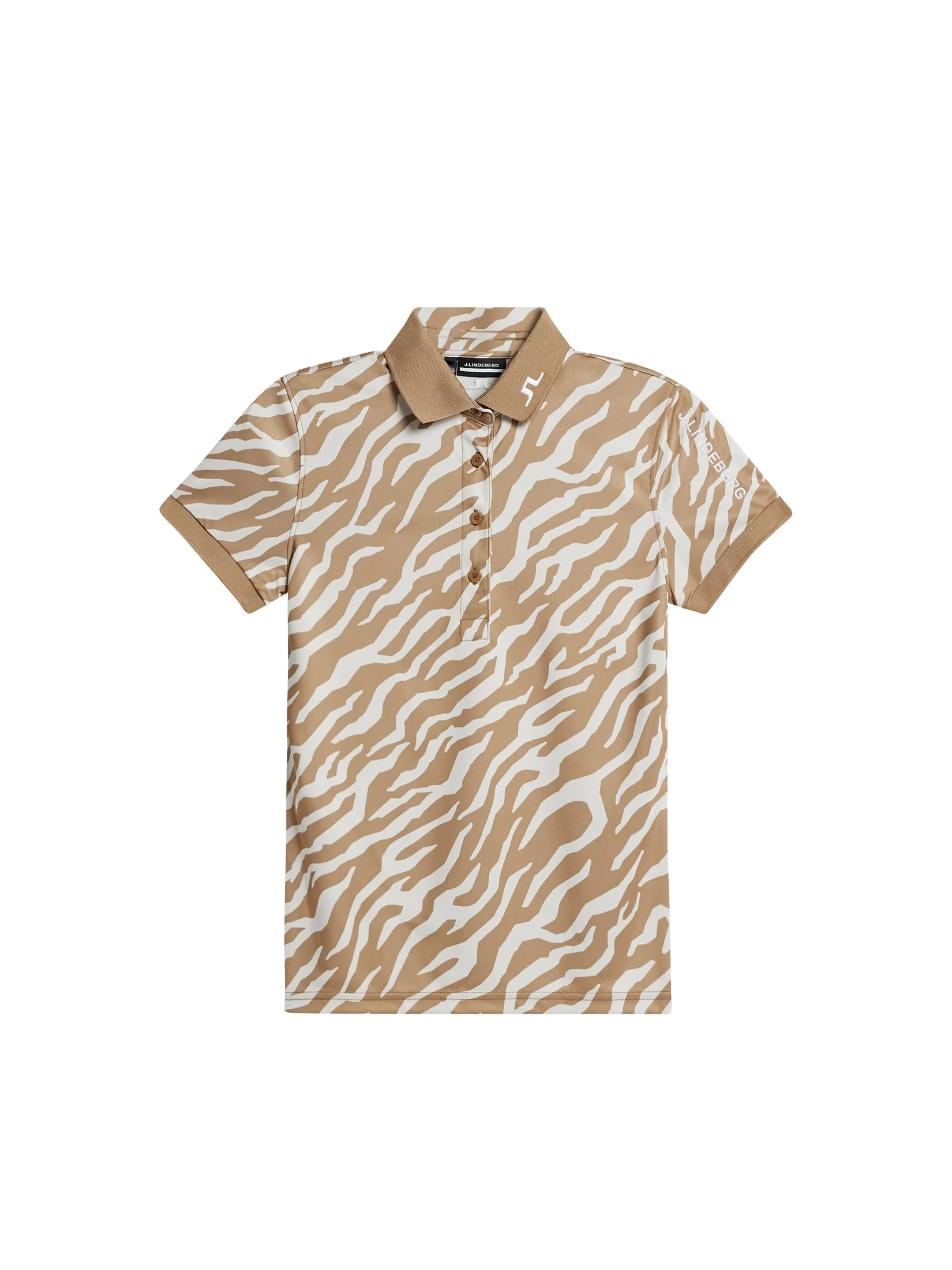 Tour Tech Print Polo / Tour Tiger Tigers Eye M sold by J. Lindeberg