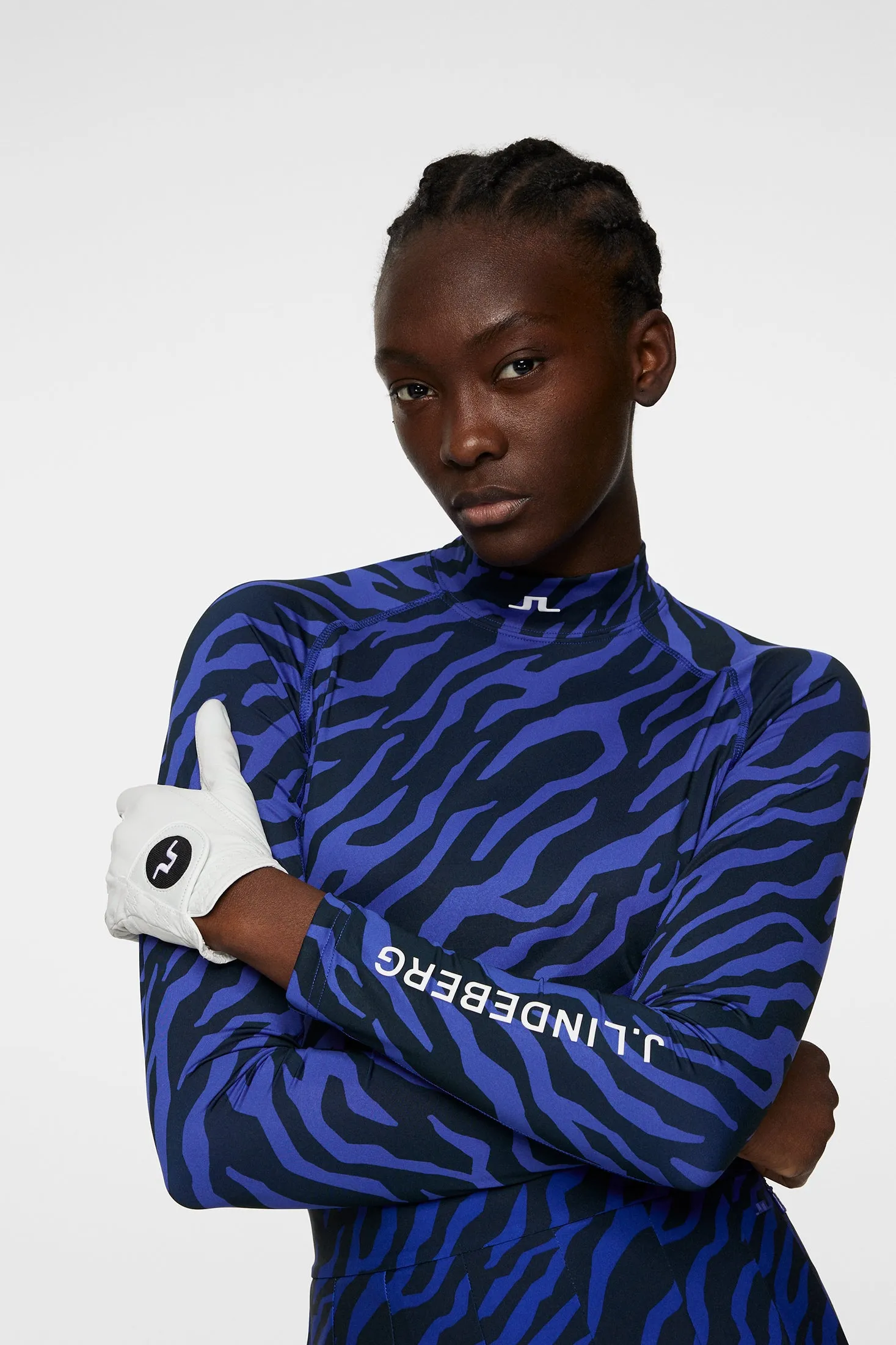 Ella Print Compression Top / Tour Tiger Clematis M sold by J. Lindeberg product image thumbnail 5