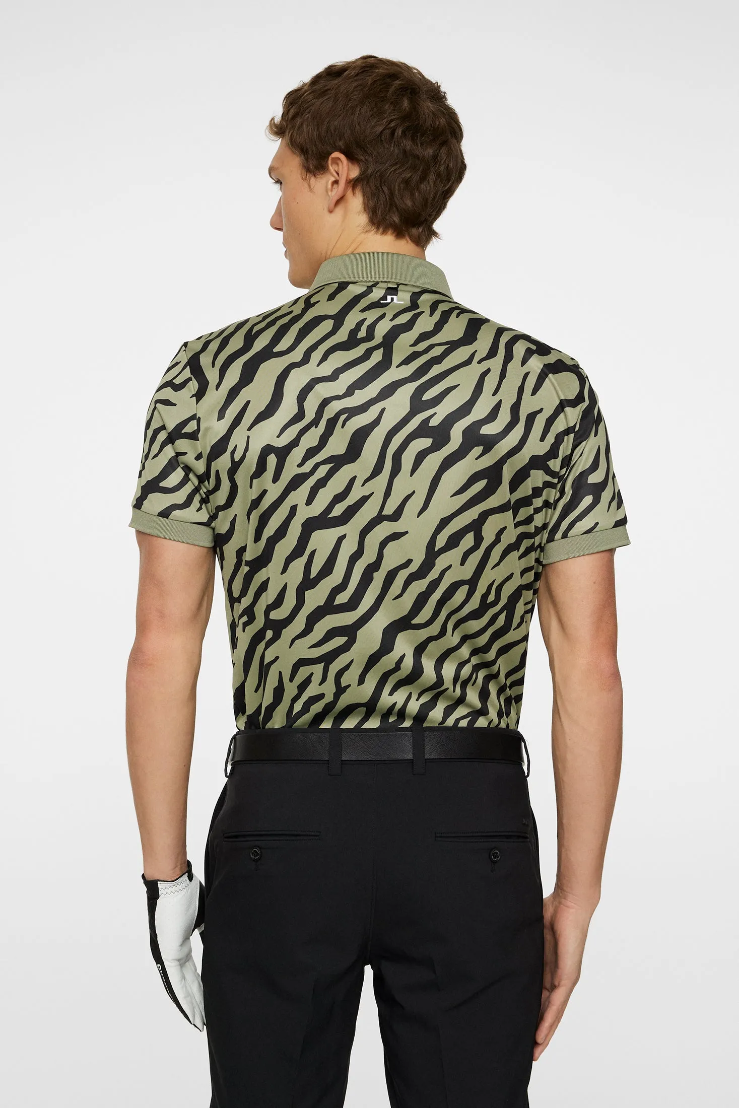 Tour Tech Print Polo / Tour Tiger Olive M sold by J. Lindeberg product image thumbnail 3